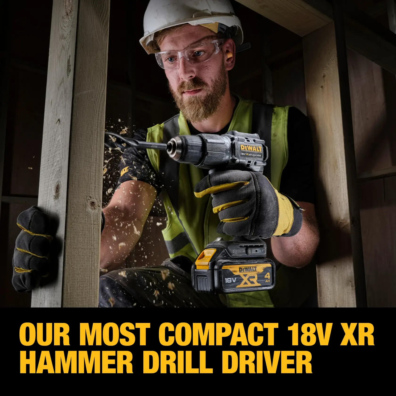18V XR® Brushless 100 Year Hammer Drill Driver - 1 X 4AH