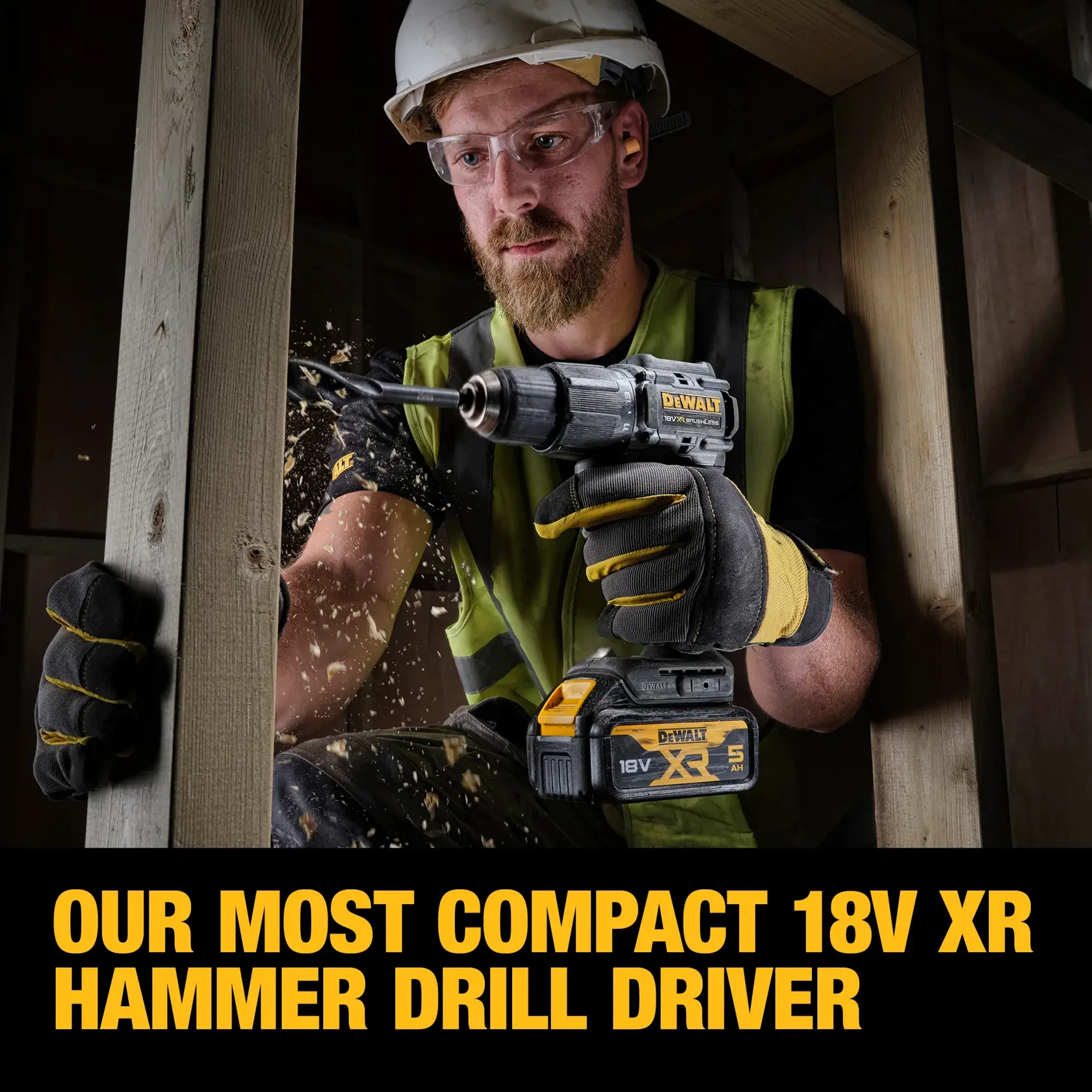 18V XR® Brushless 100 Year Hammer Drill Driver - 2 X 5AH