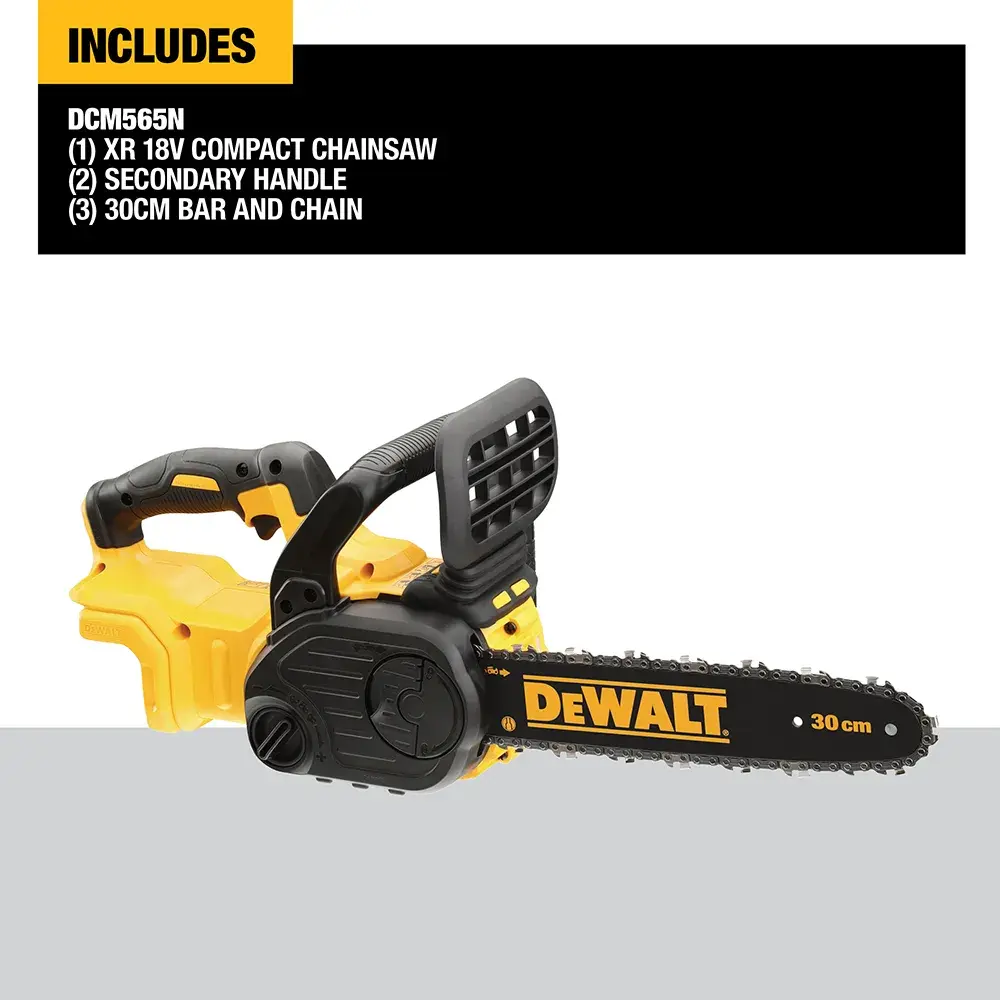 18V XR® Brushless 30cm Compact Chainsaw (Tool Only)