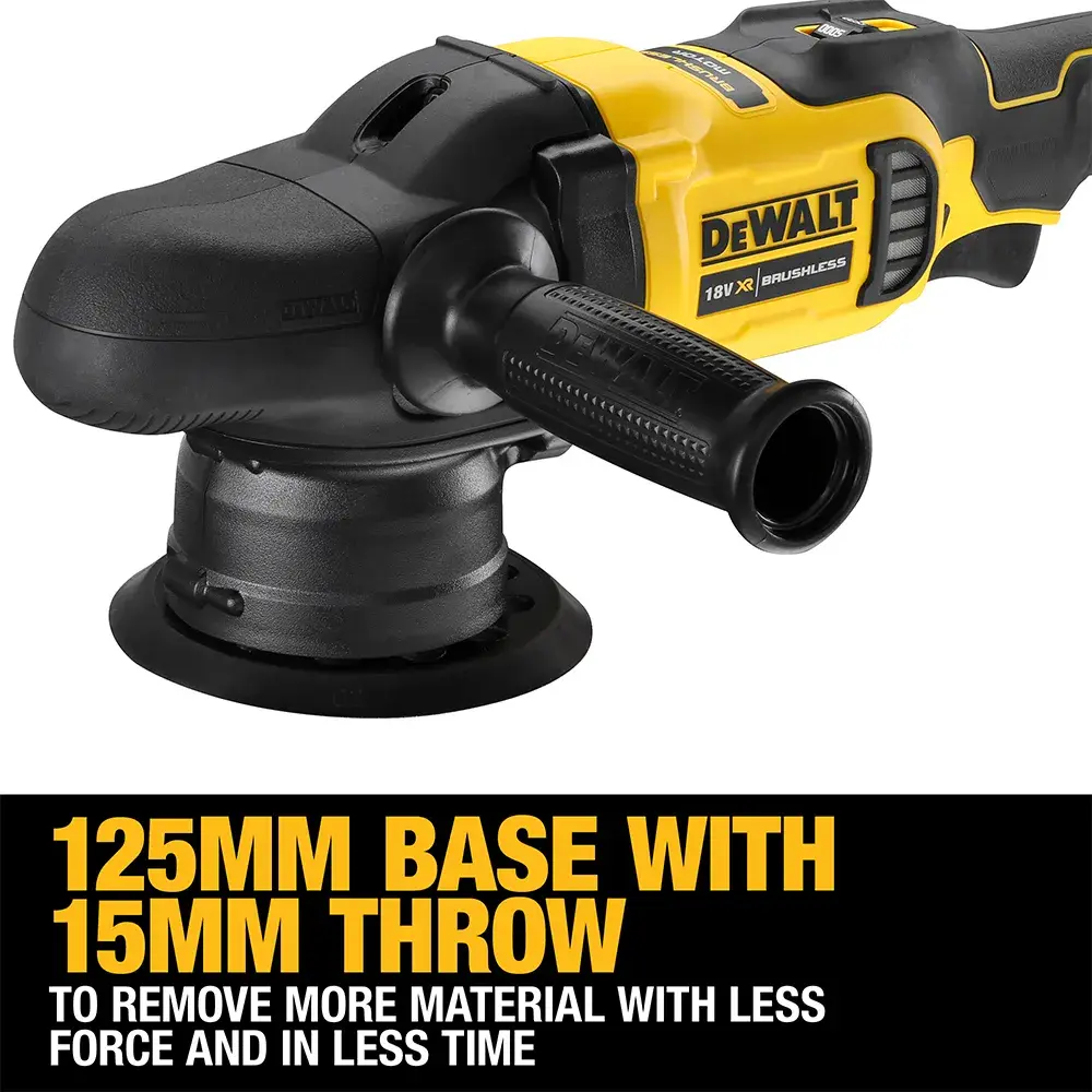 18V XR® Brushless 125mm Dual Action Polisher - Tool Only