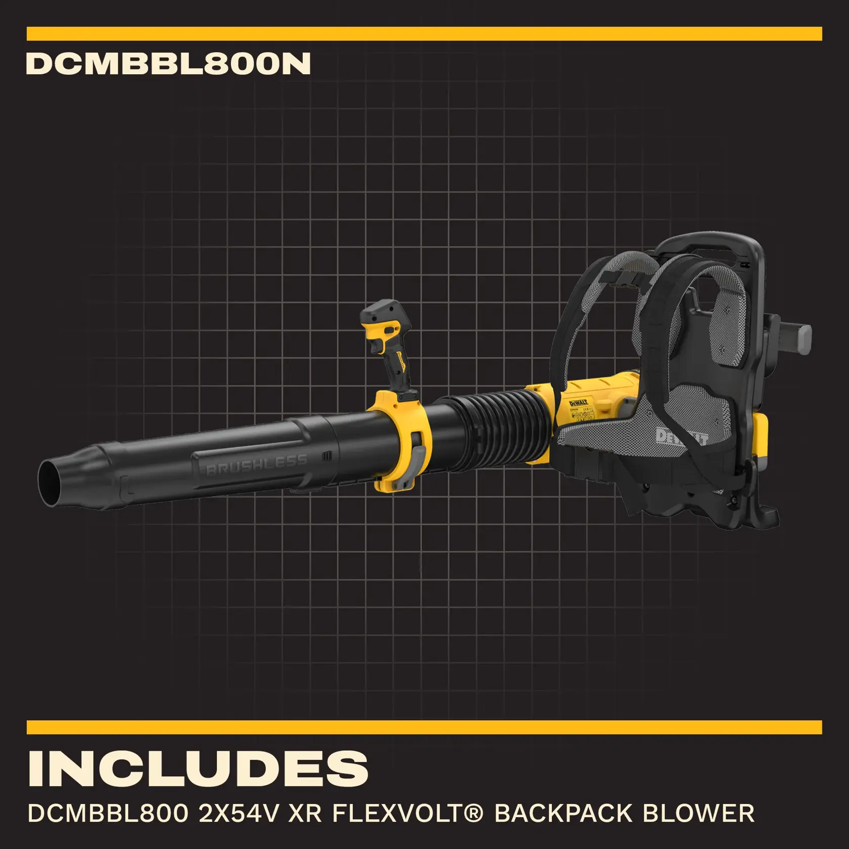2 x 54V XR FLEXVOLT® Backpack Blower (Tool Only)