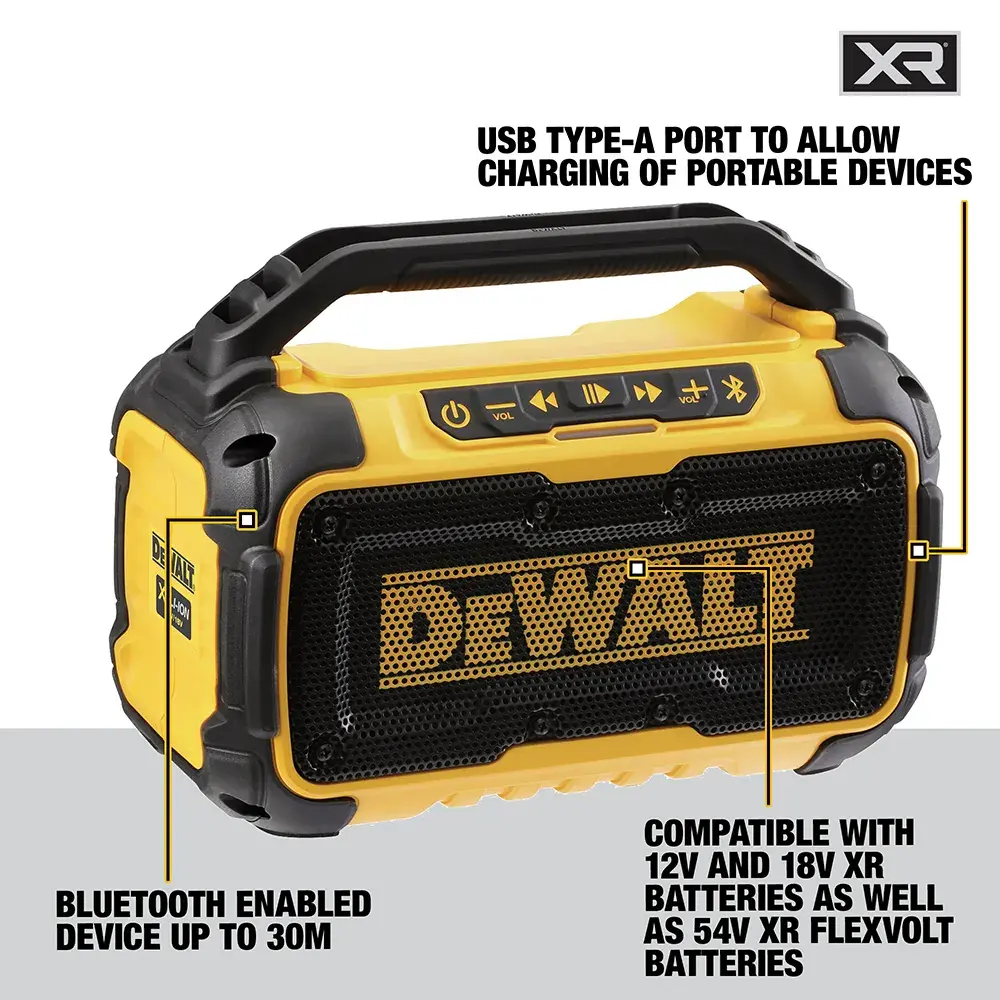 XR® Cordless Bluetooth® Compact Speaker (Tool Only)