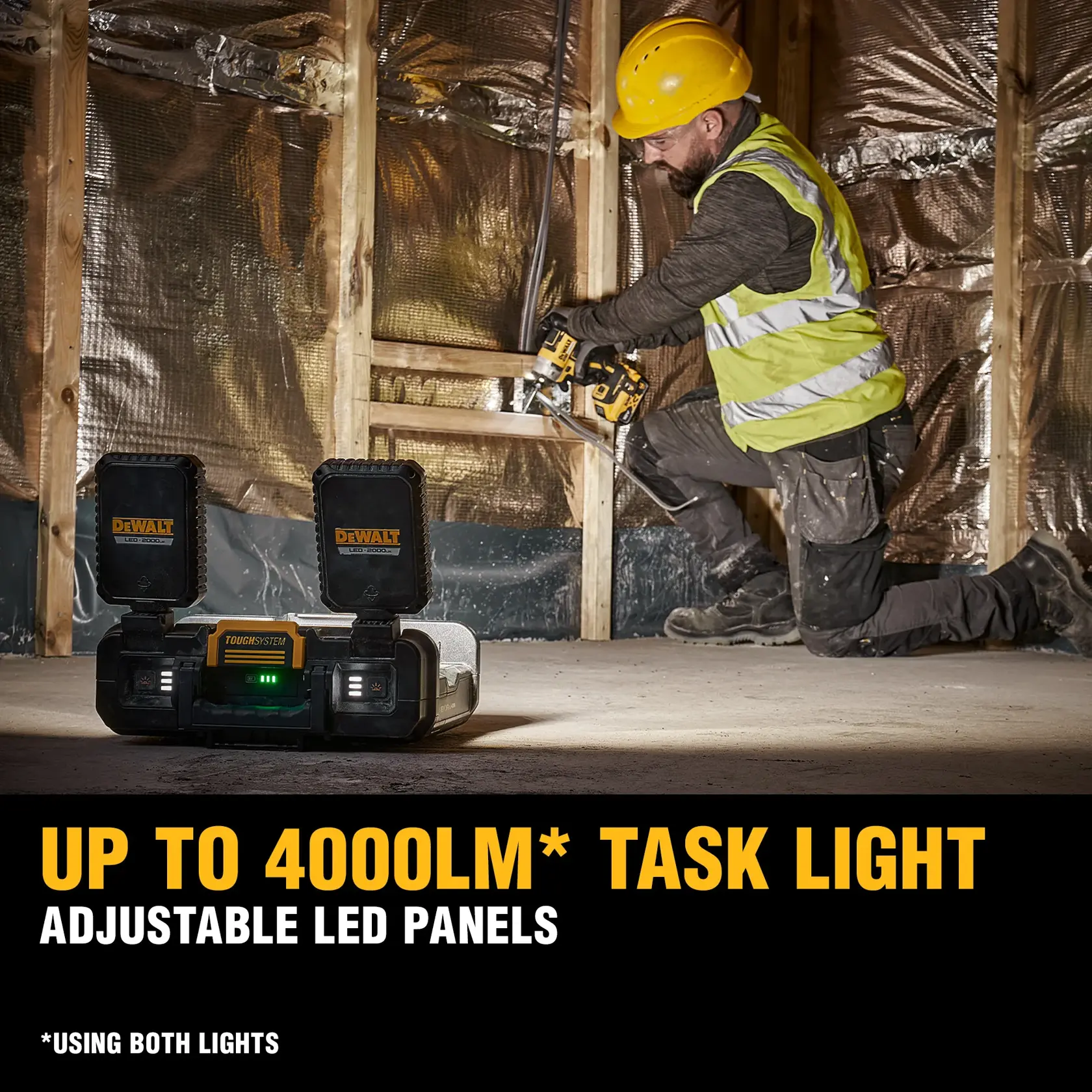 TOUGHSYSTEM 2.0® Adjustable Work Light With Storage