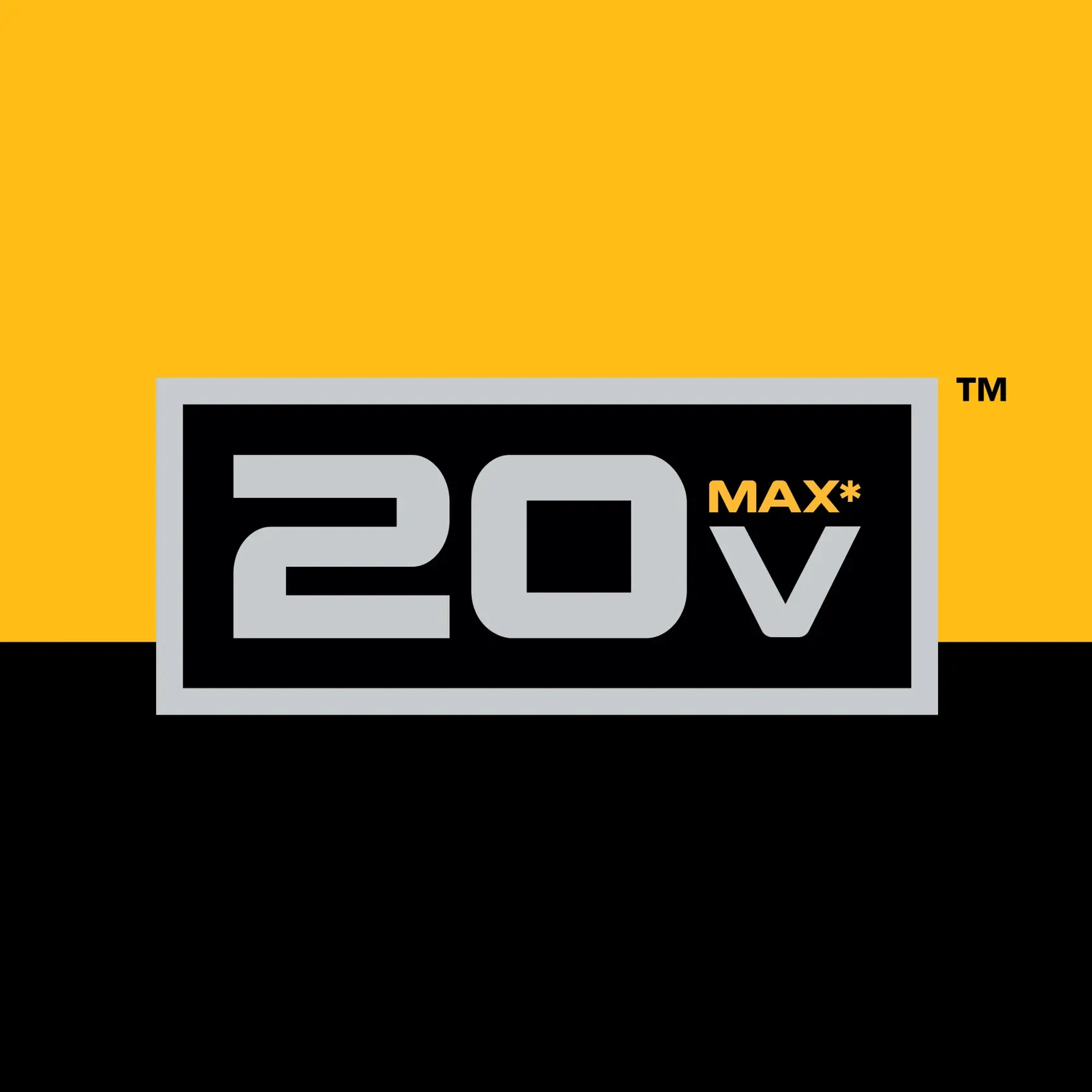 DEWALT XR POWERSTACK 18V lithium-ion battery pack, yellow and gray, shown on a white background.