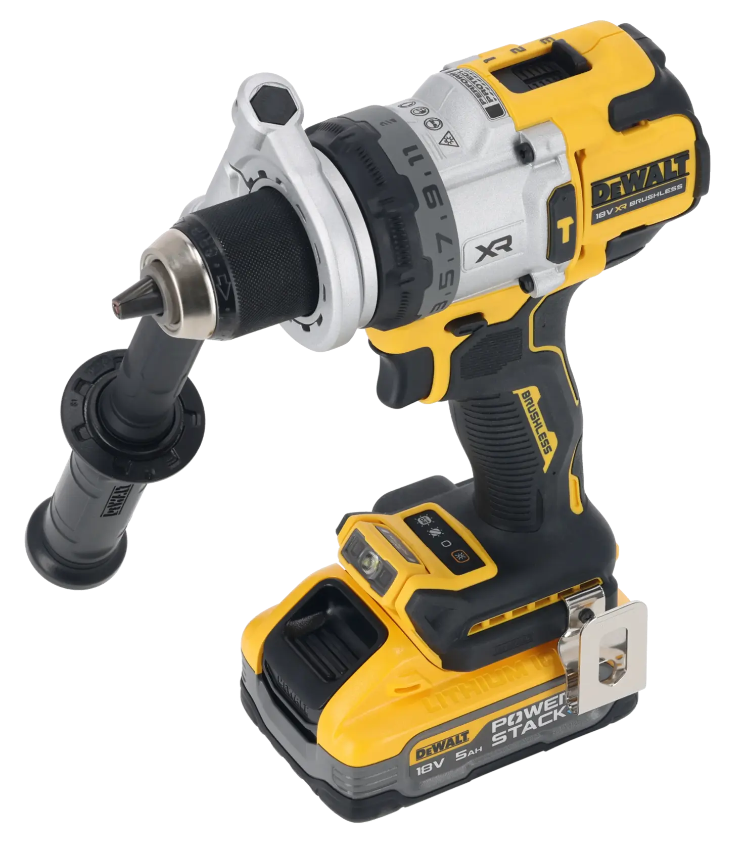 18V XR® Brushless Premium Hammer Drill Driver - 2 X POWERSTACK™ 5AH