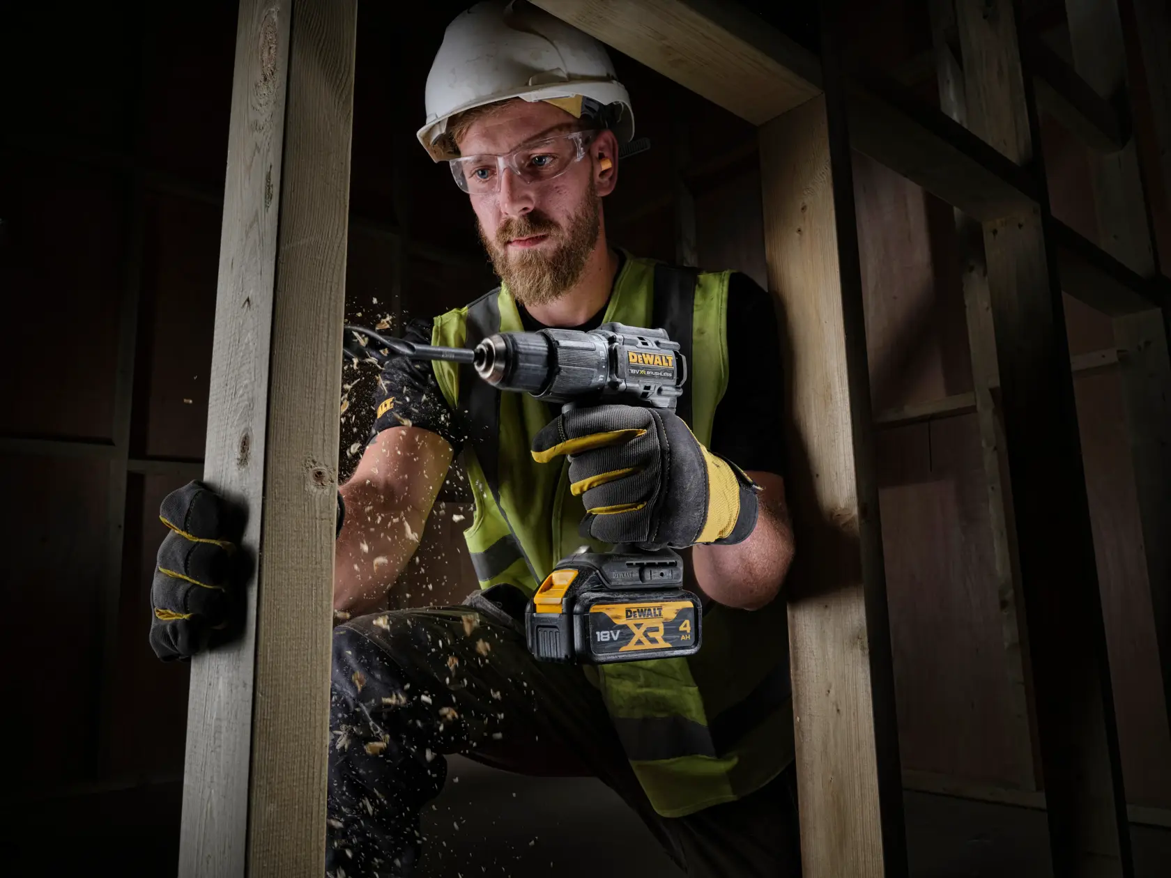 18V XR® Brushless 100 Year Hammer Drill Driver - 2 X 4AH