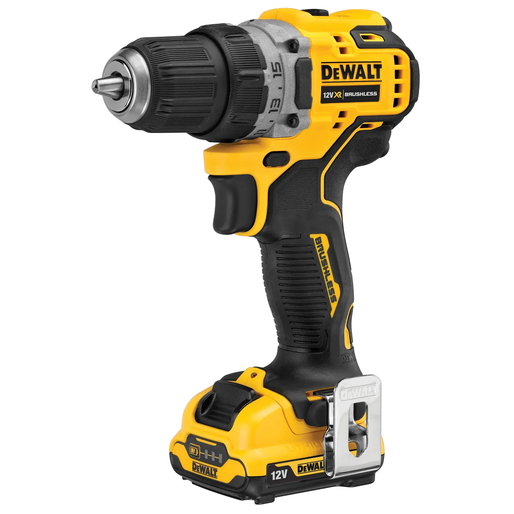 12V XR® Brushless Sub-Compact Drill Driver - 2 X 2Ah Batteries