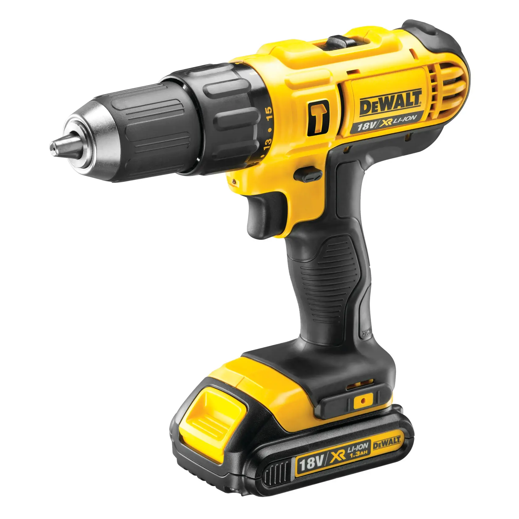 18V XR® Drill Driver - 1 X 1.3Ah Batteries