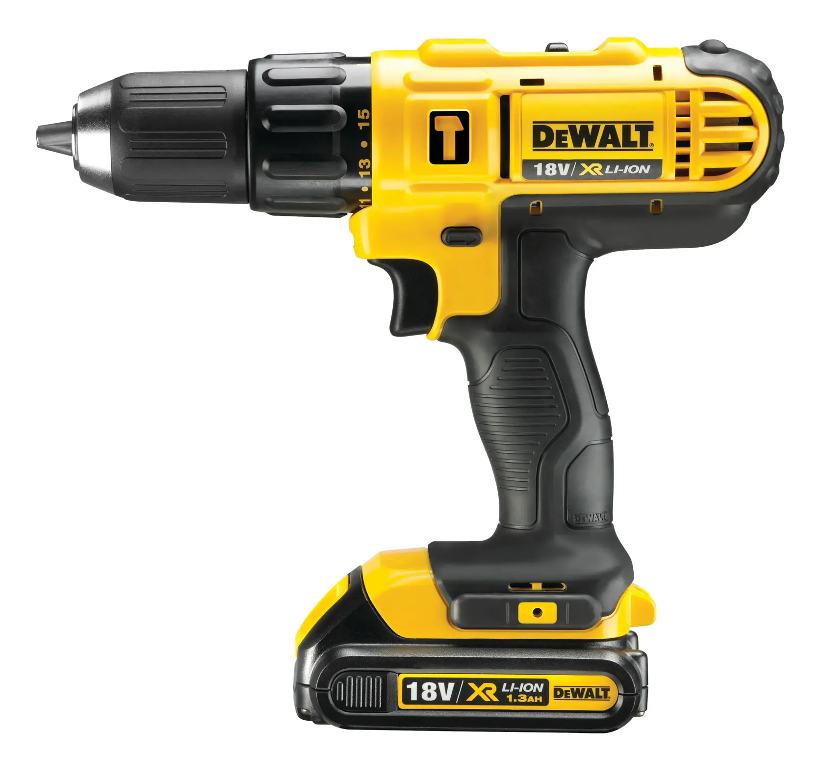 18V XR® Drill Driver - 1 X 1.3Ah Batteries