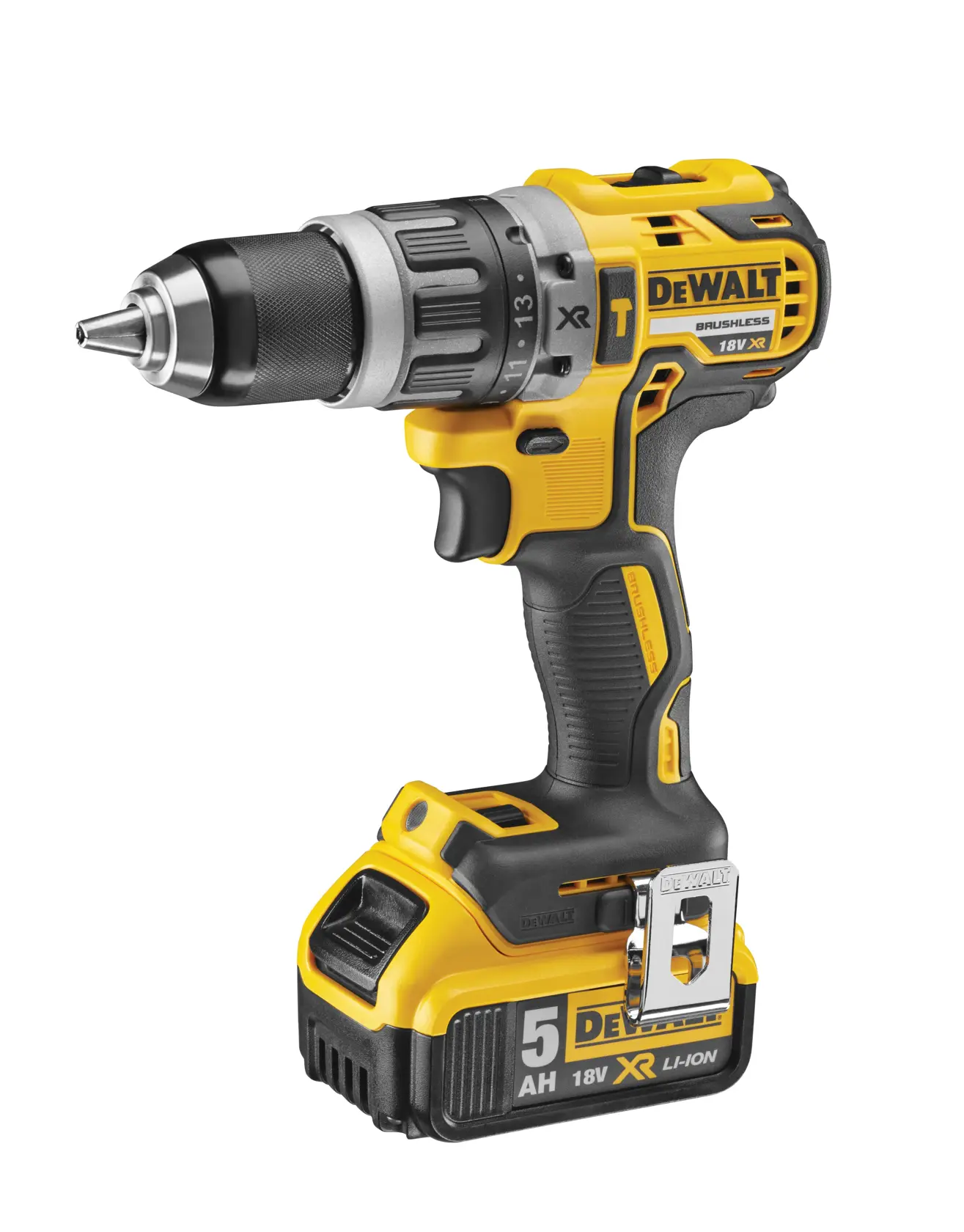 18V XR® Brushless Hammer Drill Driver - 2 X 5Ah Batteries