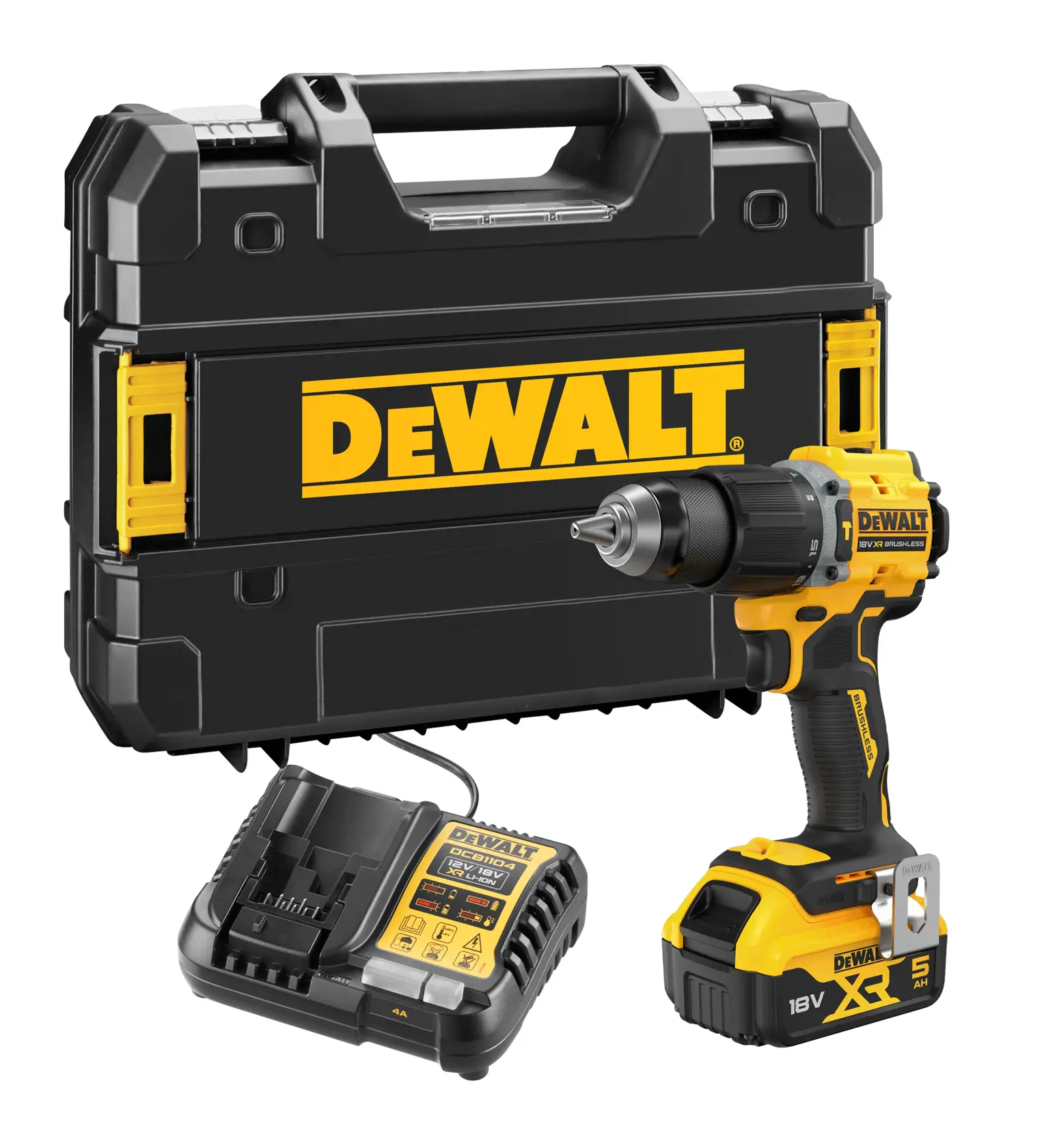 18V XR® Brushless Hammer Drill Driver - 1 X 5Ah Battery