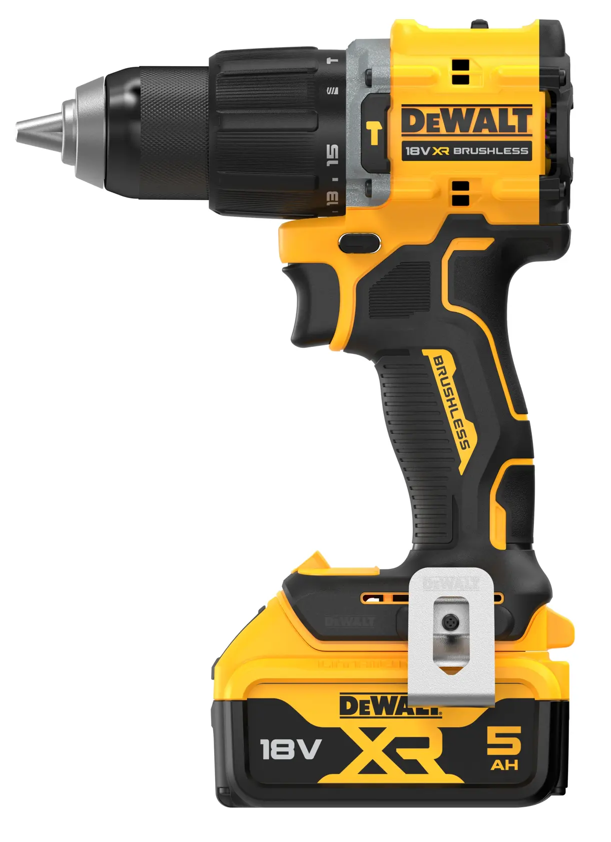 18V XR® Brushless Compact Hammer Drill Driver - 2 x 5AH