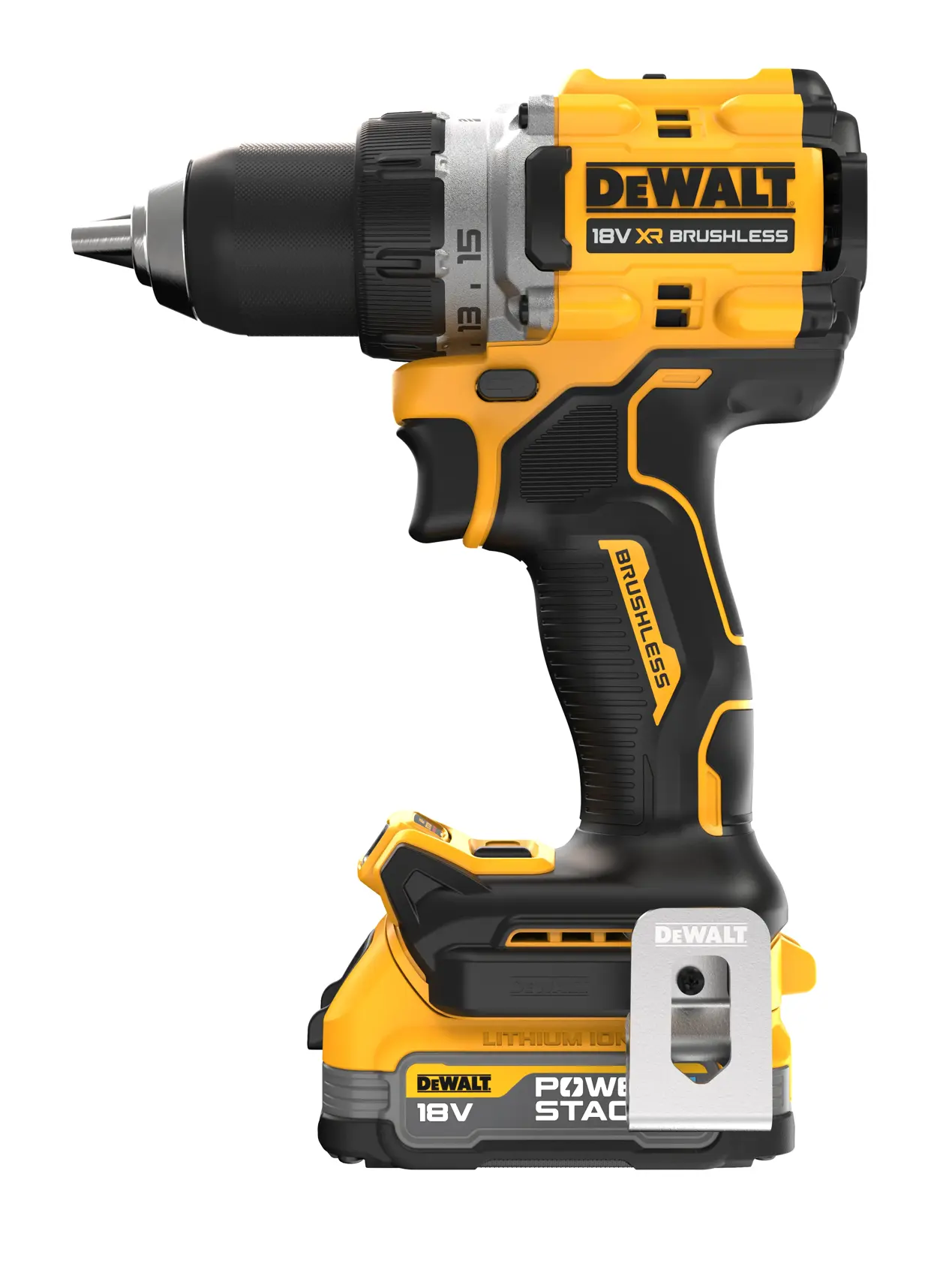 18V XR® Brushless Drill Driver - 2 X 1.7Ah POWERSTACK™ Batteries
