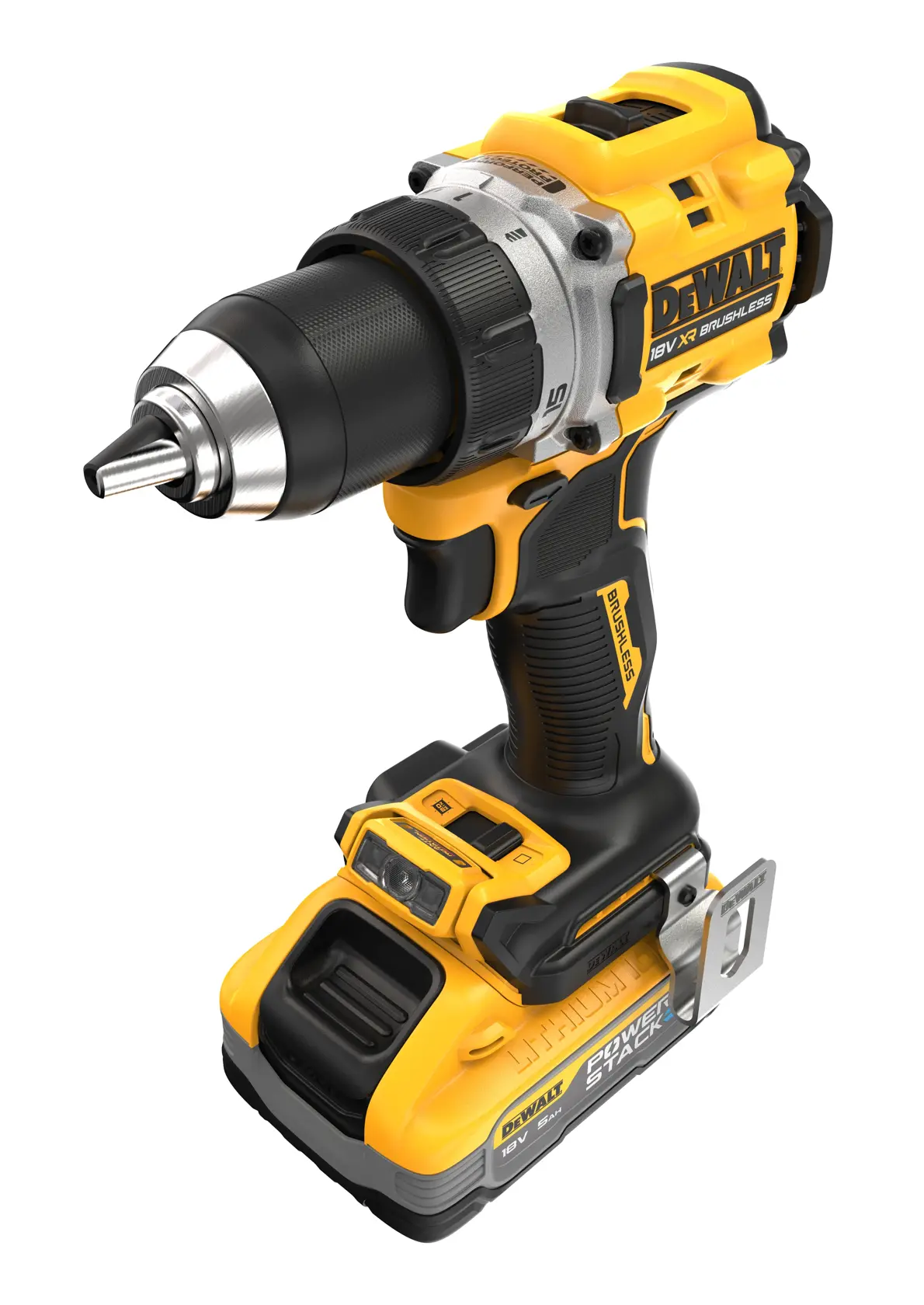 18V XR® Brushless Drill Driver - 2 X 5Ah POWERSTACK™ Batteries