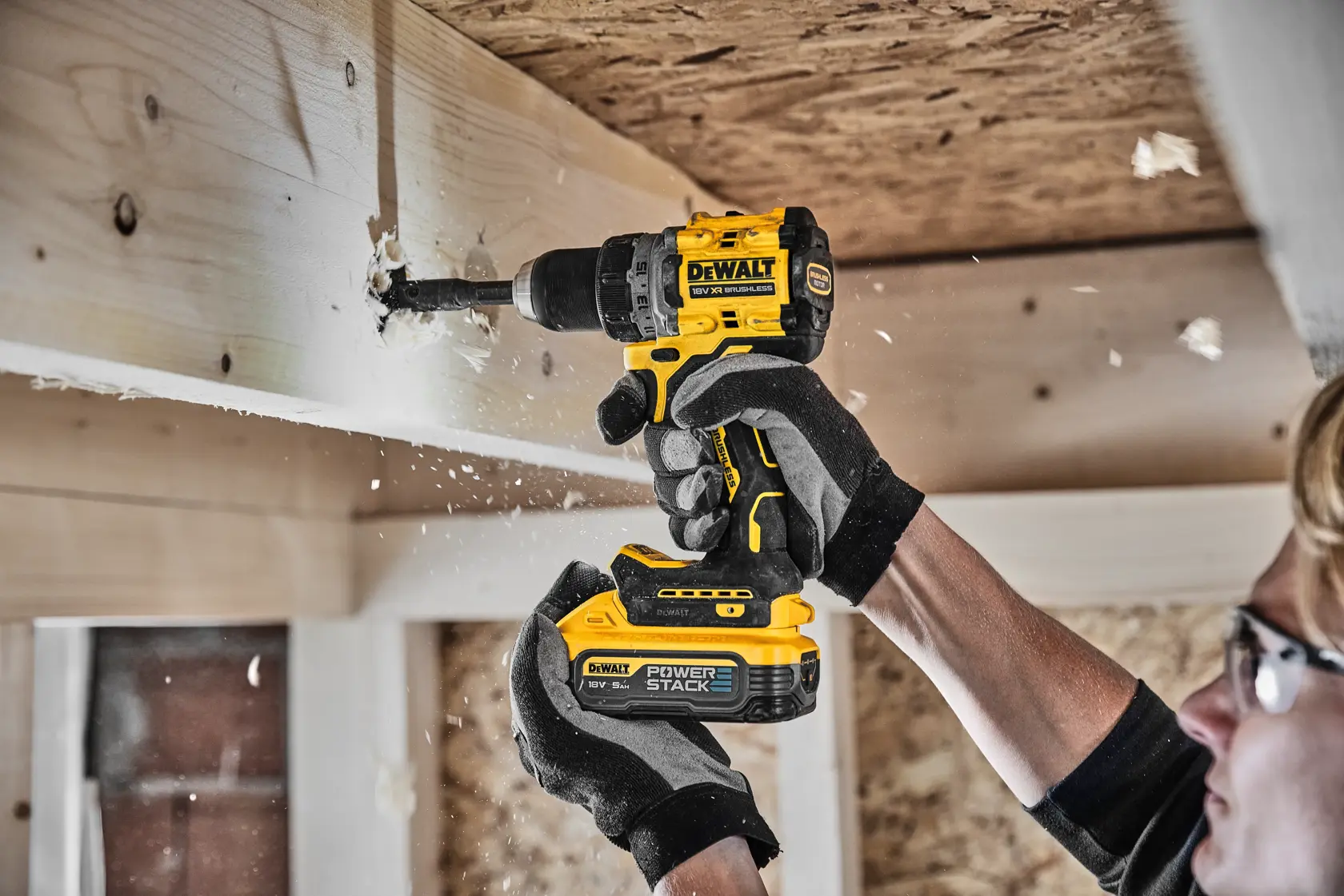 18V XR® Brushless Drill Driver - 2 X 5Ah POWERSTACK™ Batteries