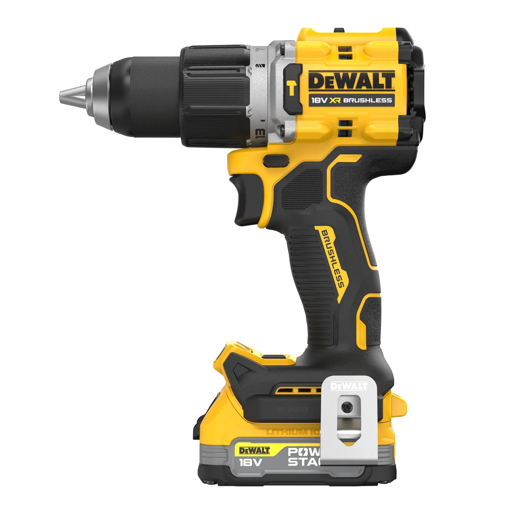18V XR® Brushless Hammer Drill Driver - 2 X 1.7Ah POWERSTACK™ Battery