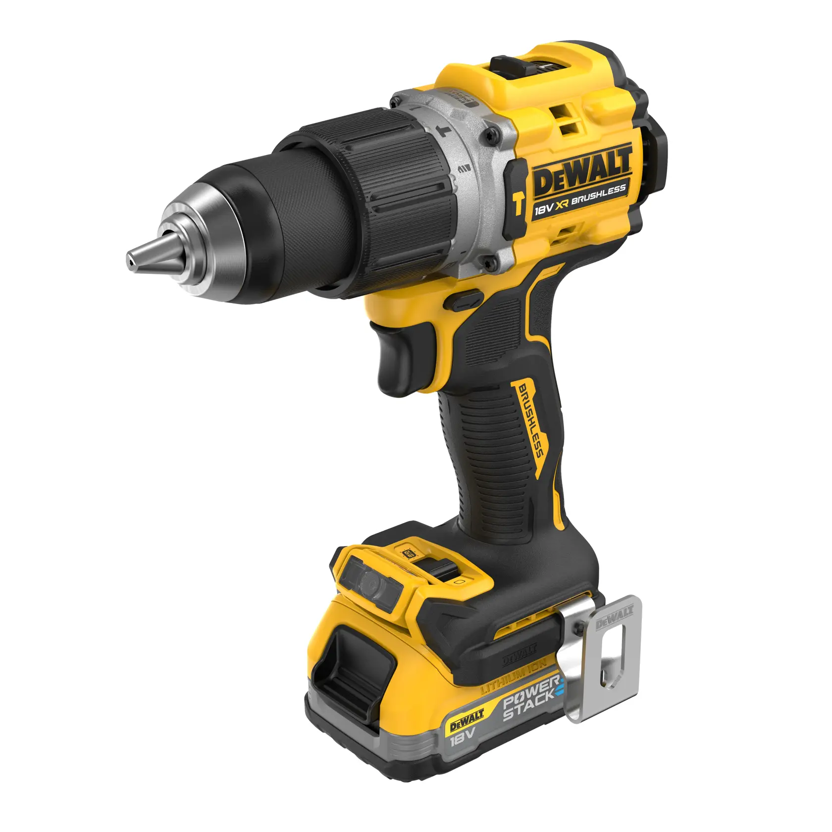 18V XR® Brushless Hammer Drill Driver - 2 X 1.7Ah POWERSTACK™ Battery