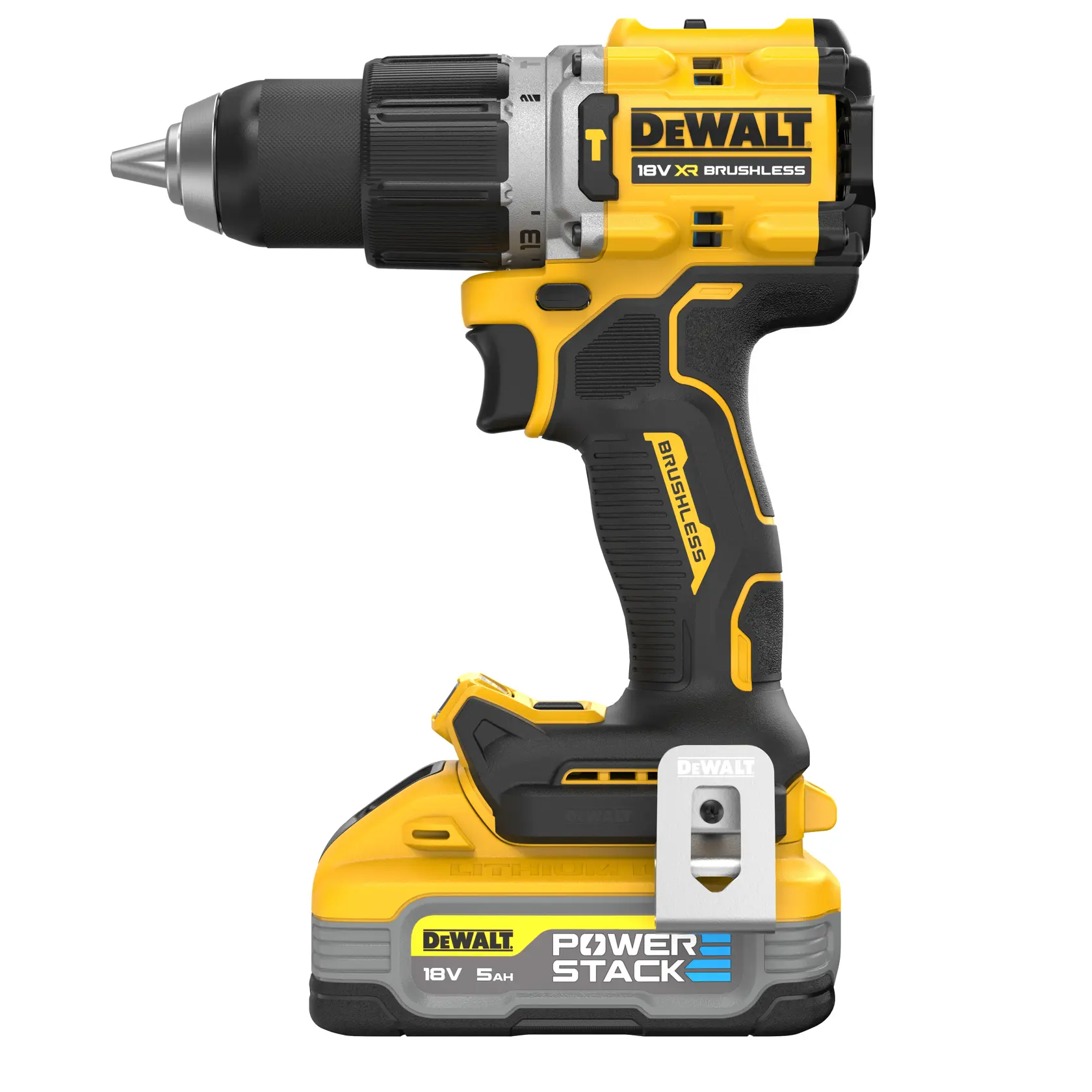 18V XR® Brushless Hammer Drill Driver - 2 X 5Ah POWERSTACK™ Battery