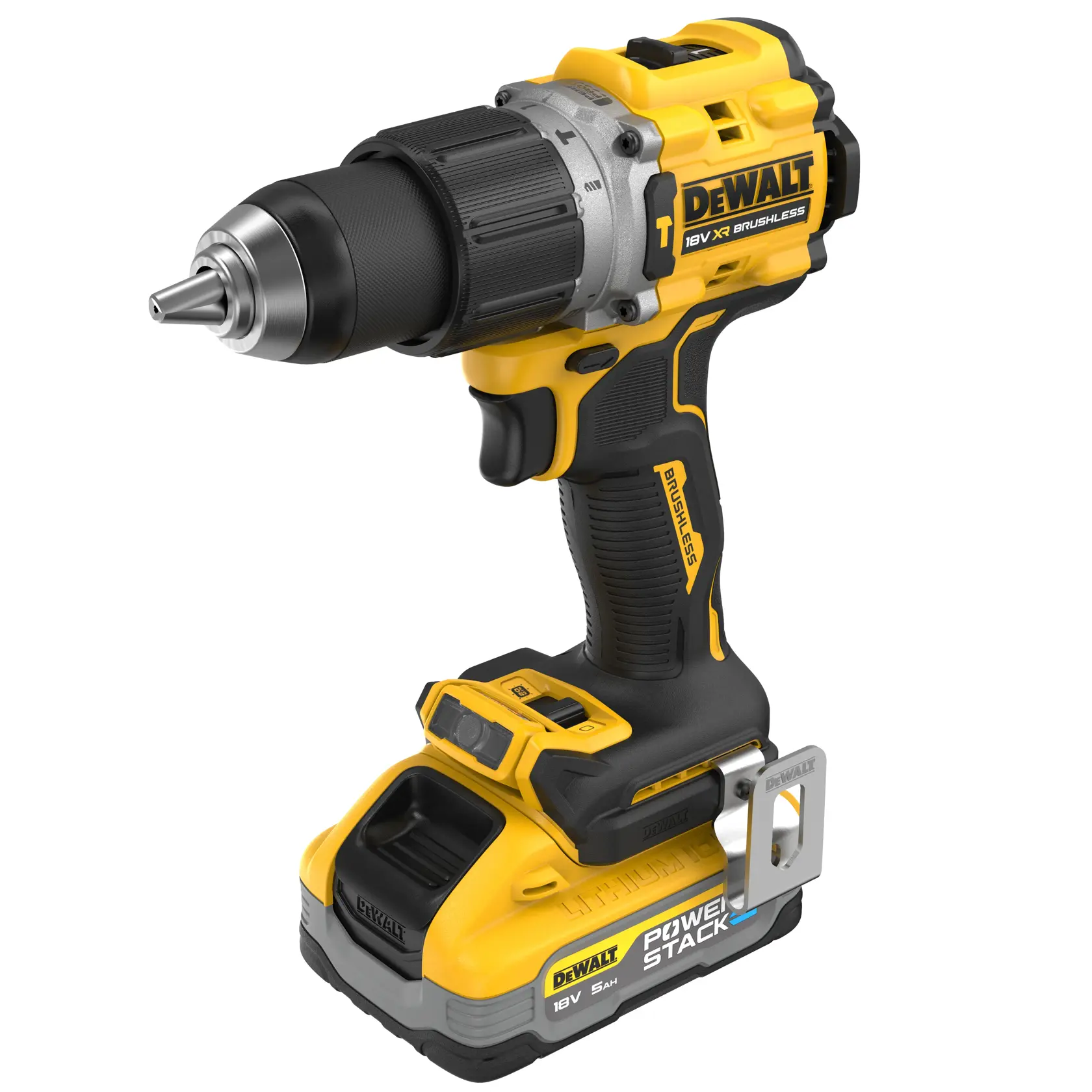 18V XR® Brushless Hammer Drill Driver - 2 X 5Ah POWERSTACK™ Battery