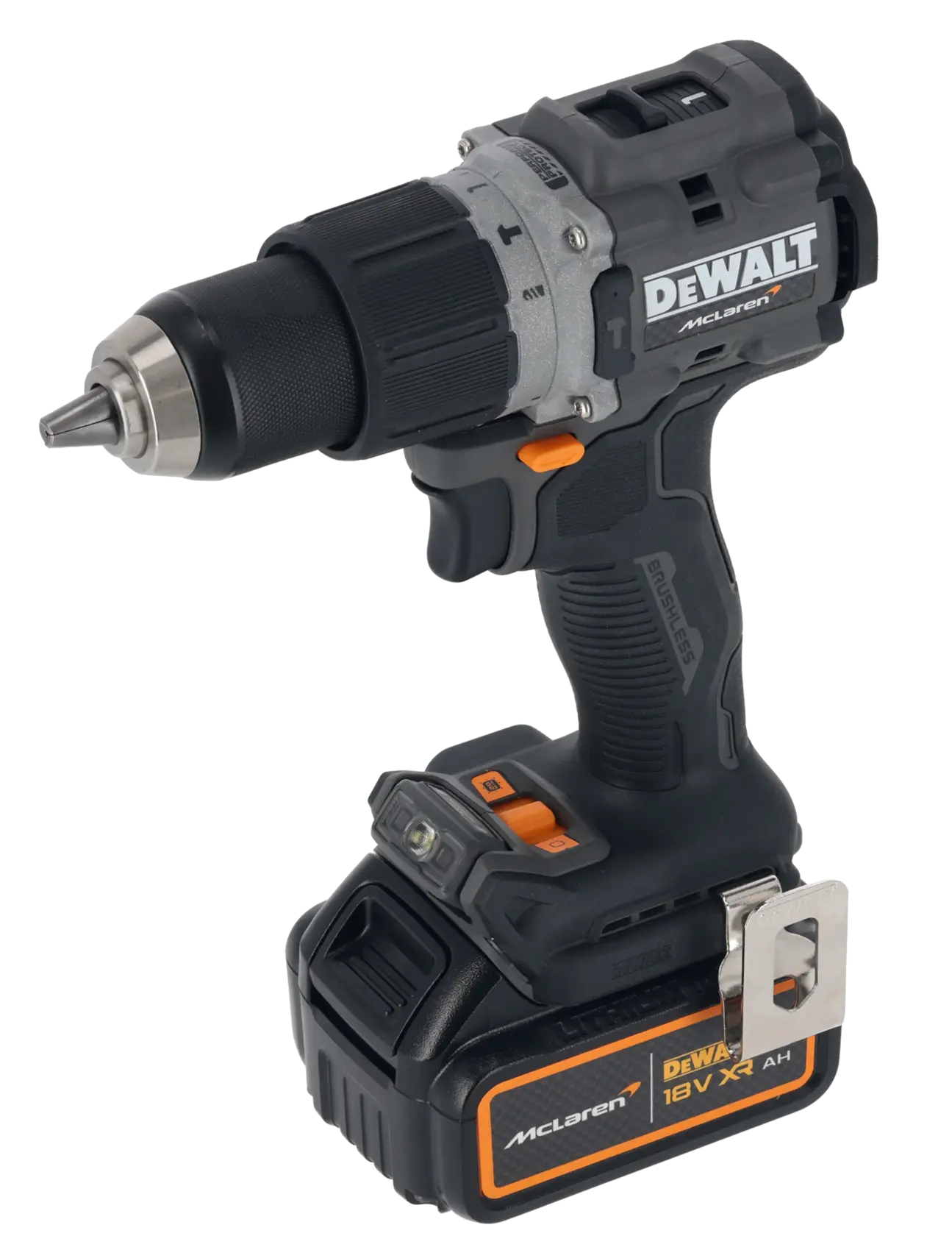 x McLaren F1 Team 18V XR® Brushless Hammer Drill Driver - 1 x 5AH