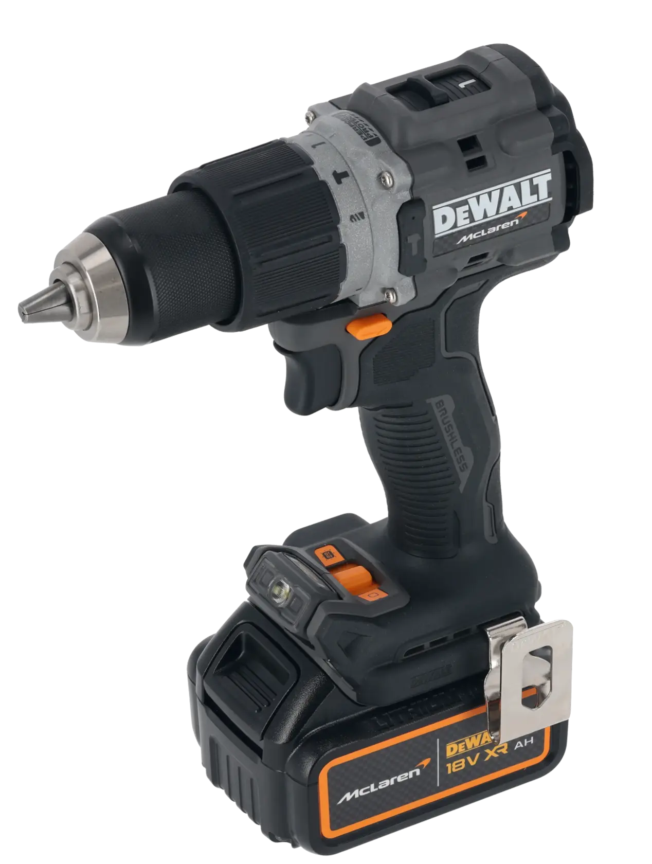 x McLaren F1 Team 18V XR® Brushless Hammer Drill Driver - 2 x 5AH