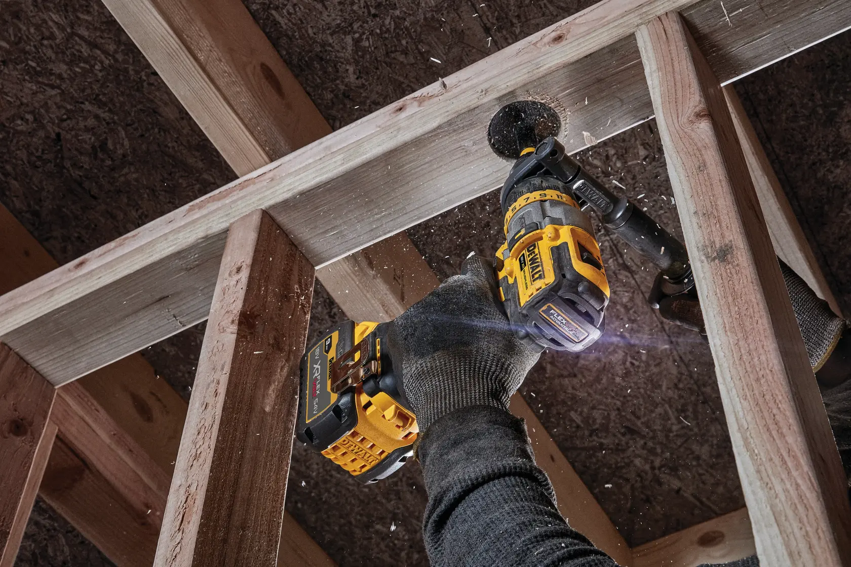 18V XR® XRP Hammer Drill Driver With FLEXVOLT® ADVANTAGE (1 X 9 Ah)