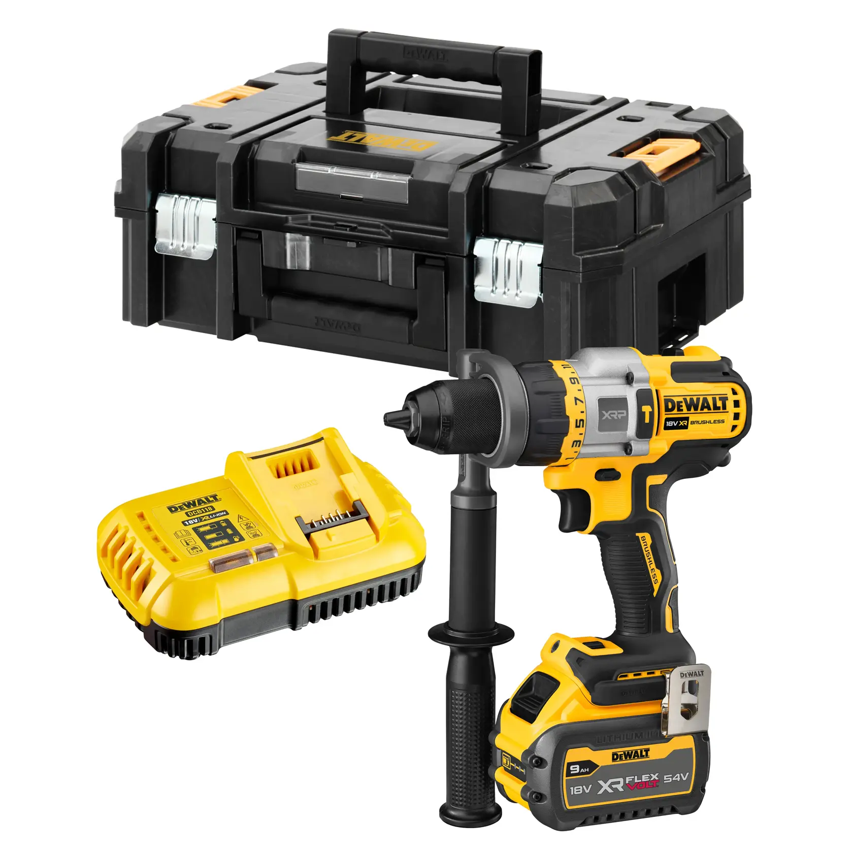18V XR® XRP Hammer Drill Driver With FLEXVOLT® ADVANTAGE (1 X 9 Ah)