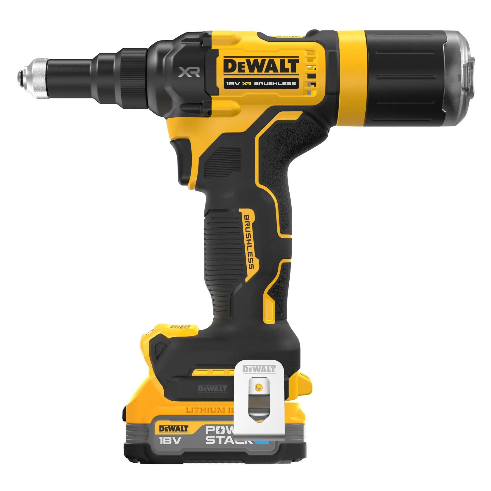 18V XR® Brushless 4.8mm Rivet Gun - 1 X 1.7Ah POWERSTACK™ Batteries