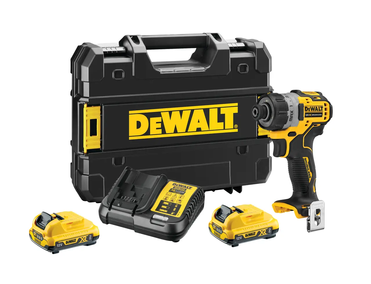 12 XR Brushless Screwdriver with (2) 2Ah Batteries