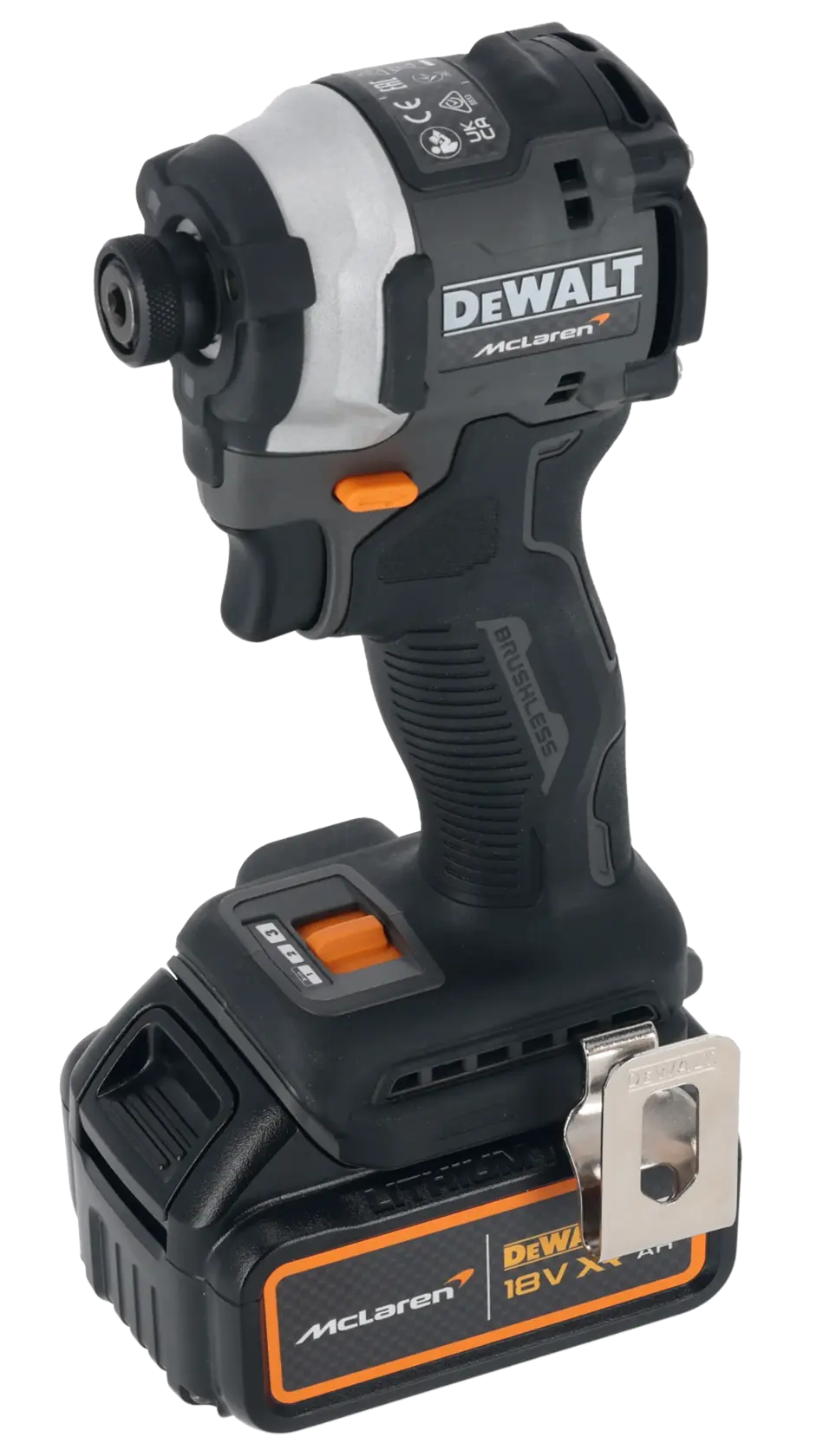 x McLaren F1 Team 18V XR® Brushless Impact Driver - 1 x 5AH