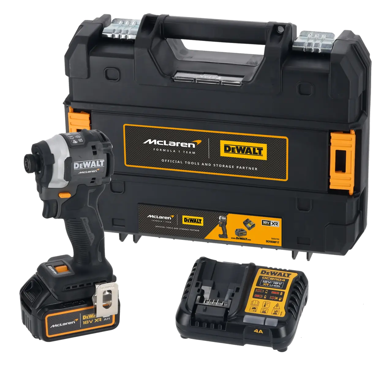 DEWALT x McLaren F1 Team 18V XR Brushless Impact Driver with (1) 5Ah Battery