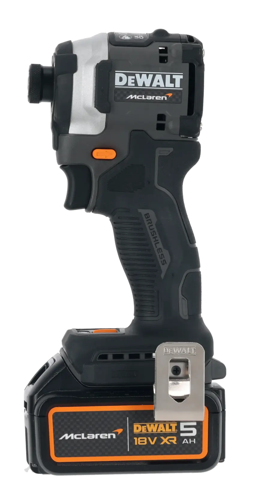 x McLaren F1 Team 18V XR® Brushless Impact Driver - 2 x 5AH