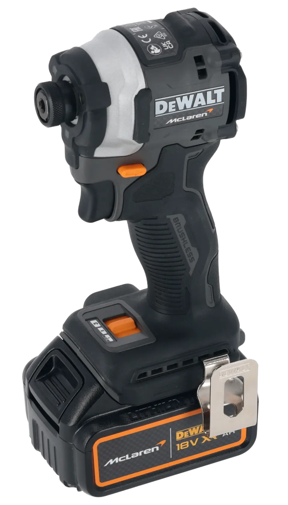 x McLaren F1 Team 18V XR® Brushless Impact Driver - 2 x 5AH