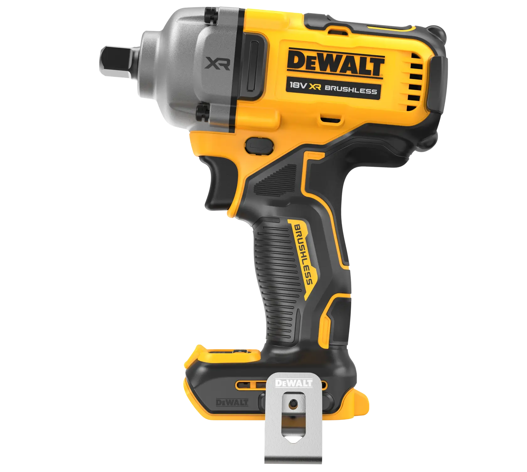 18V XR® Brushless 1/2" Detent Pin Mid Torque Impact Wrench - Bare Unit
