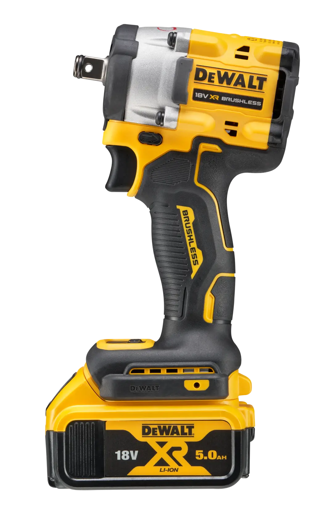 18V XR® Brushless 1/2" Hog Ring Compact Impact Wrench - 2 X 5Ah Battery