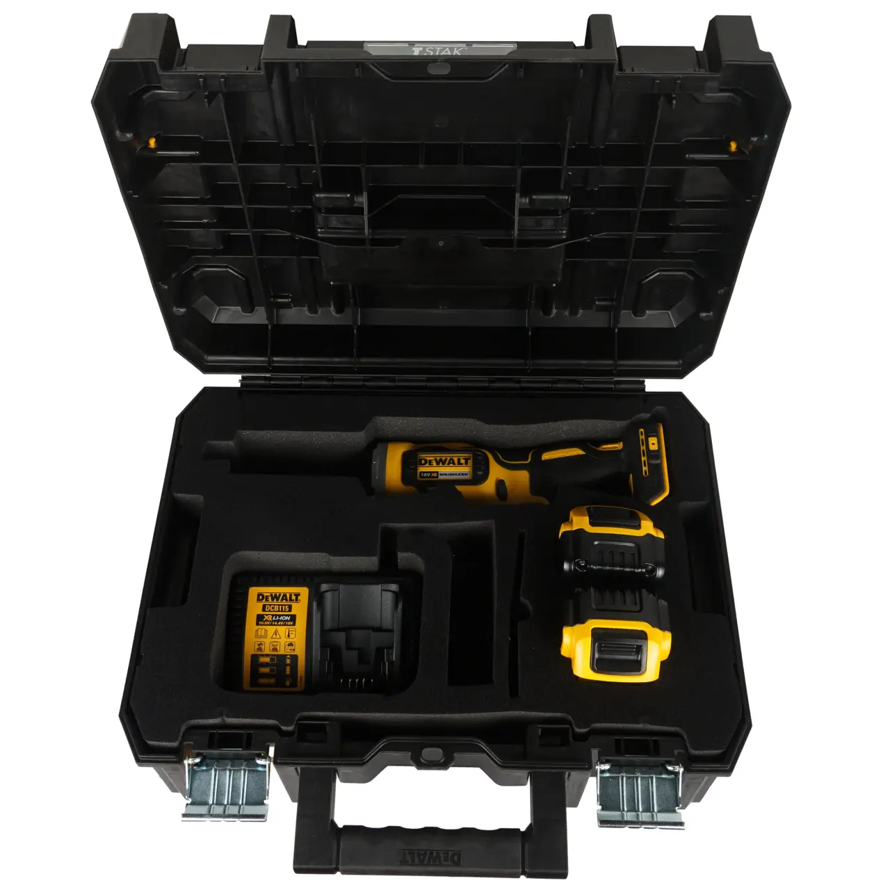 18V XR Brushless Die Grinder with (2) 5Ah Batteries