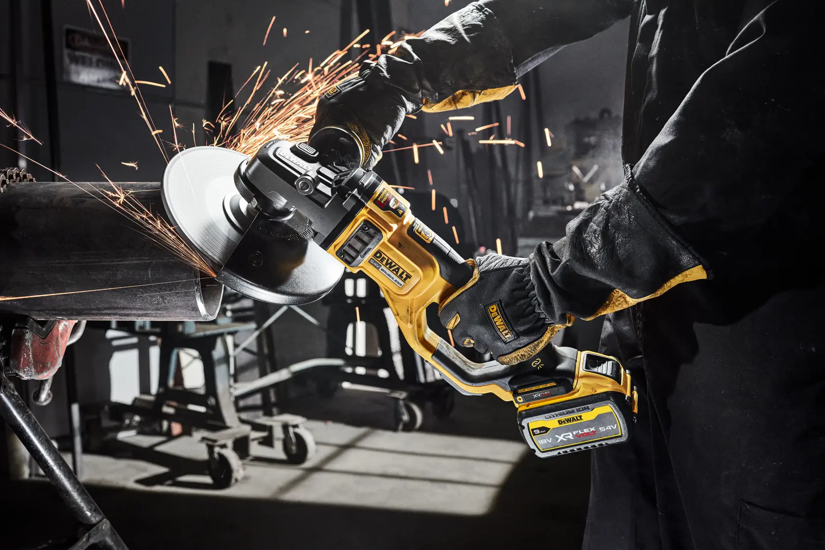 54V XR FLEXVOLT® 230mm Angle Grinder - Tool Only In Kit Box
