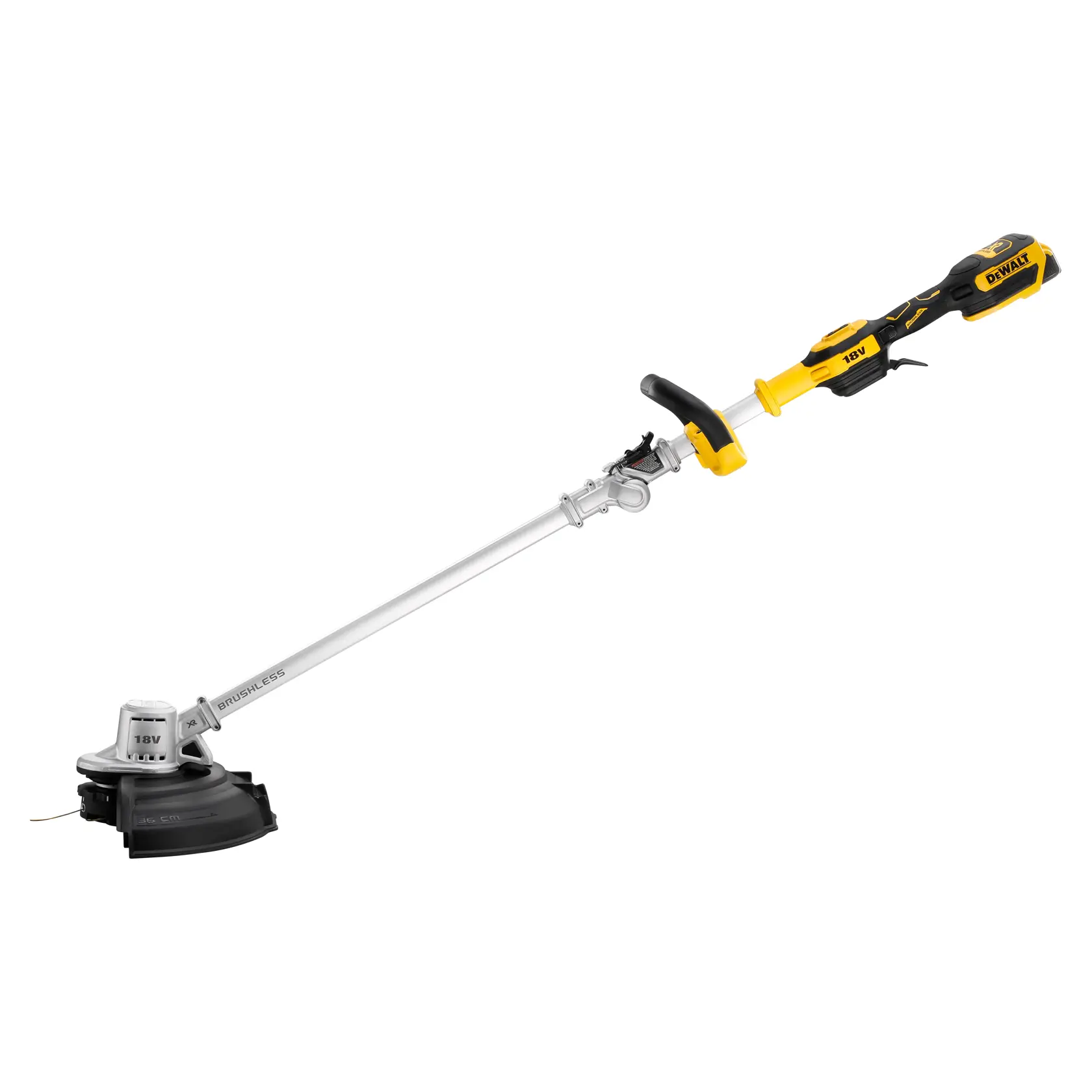 18V XR® Brushless String Trimmer With Folding Shaft - 1 x 5Ah