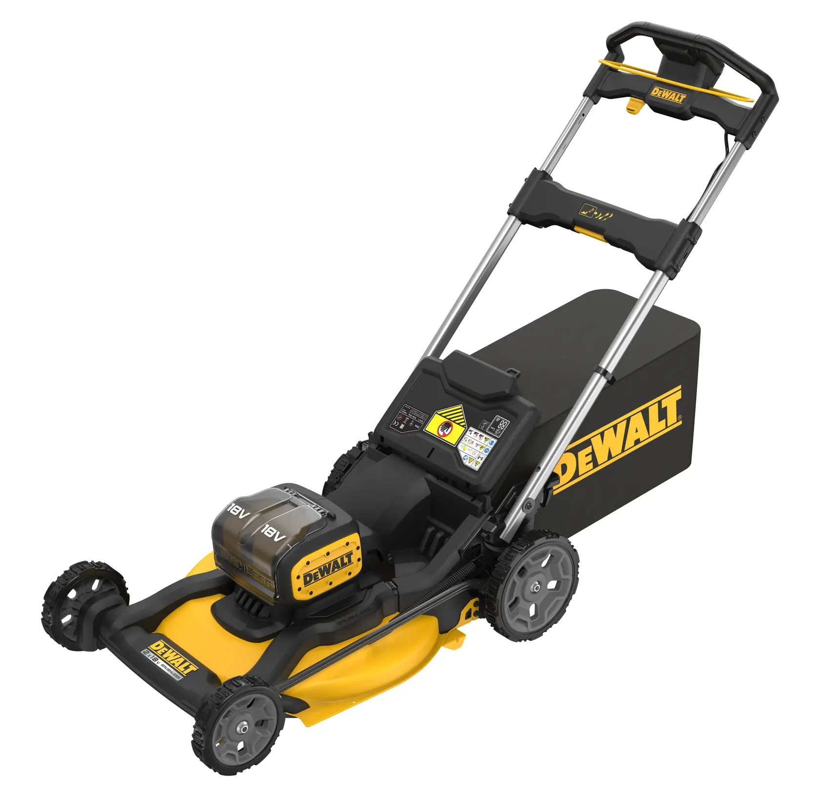 2 x 18V XR® 53cm Lawn Mower Powered By Two Batteries - Bare Tool Only