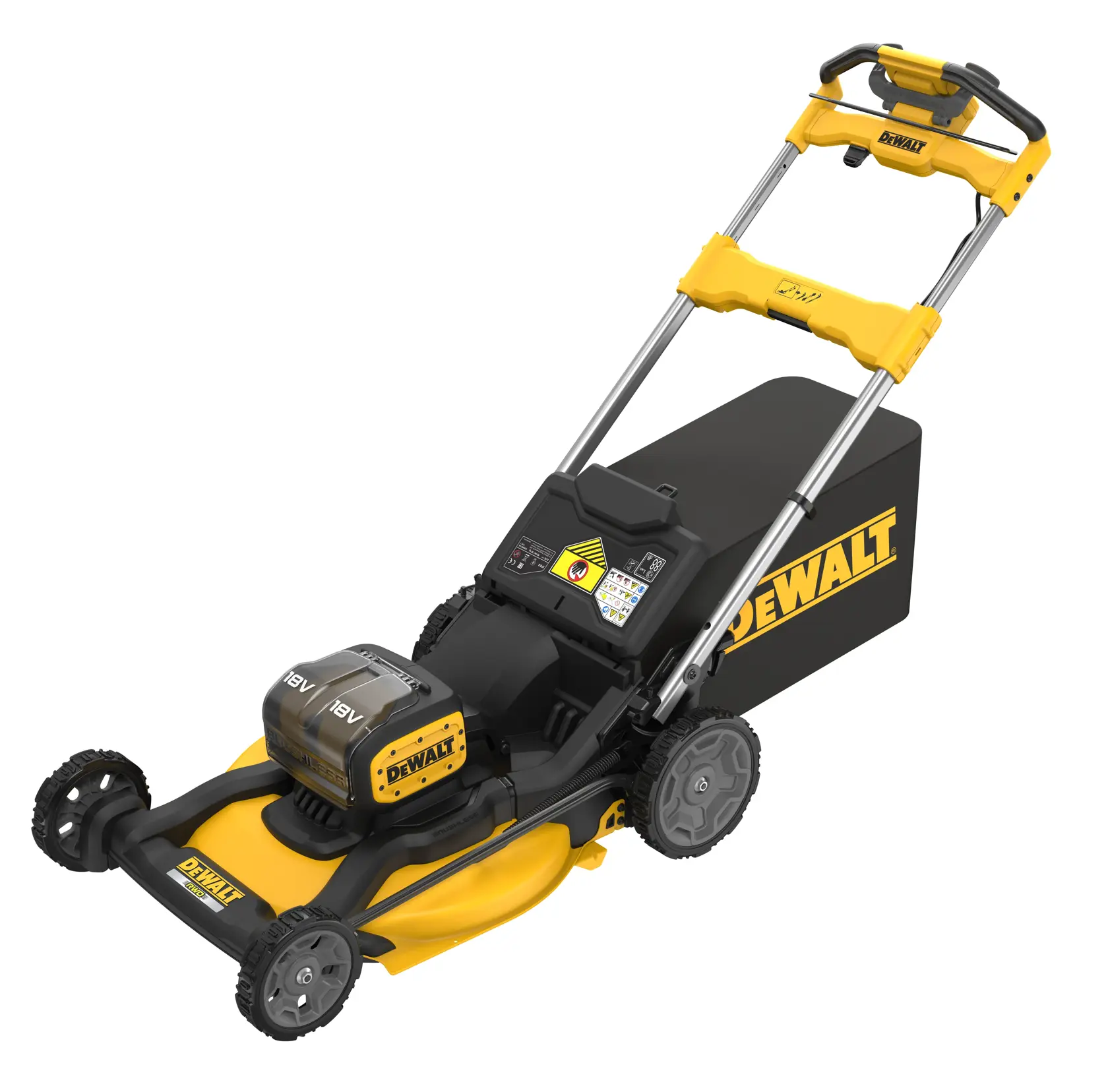 2 x 18V XR® 53cm Self-propelled Lawn Mower Powered By Two Batteries - Bare Tool Only