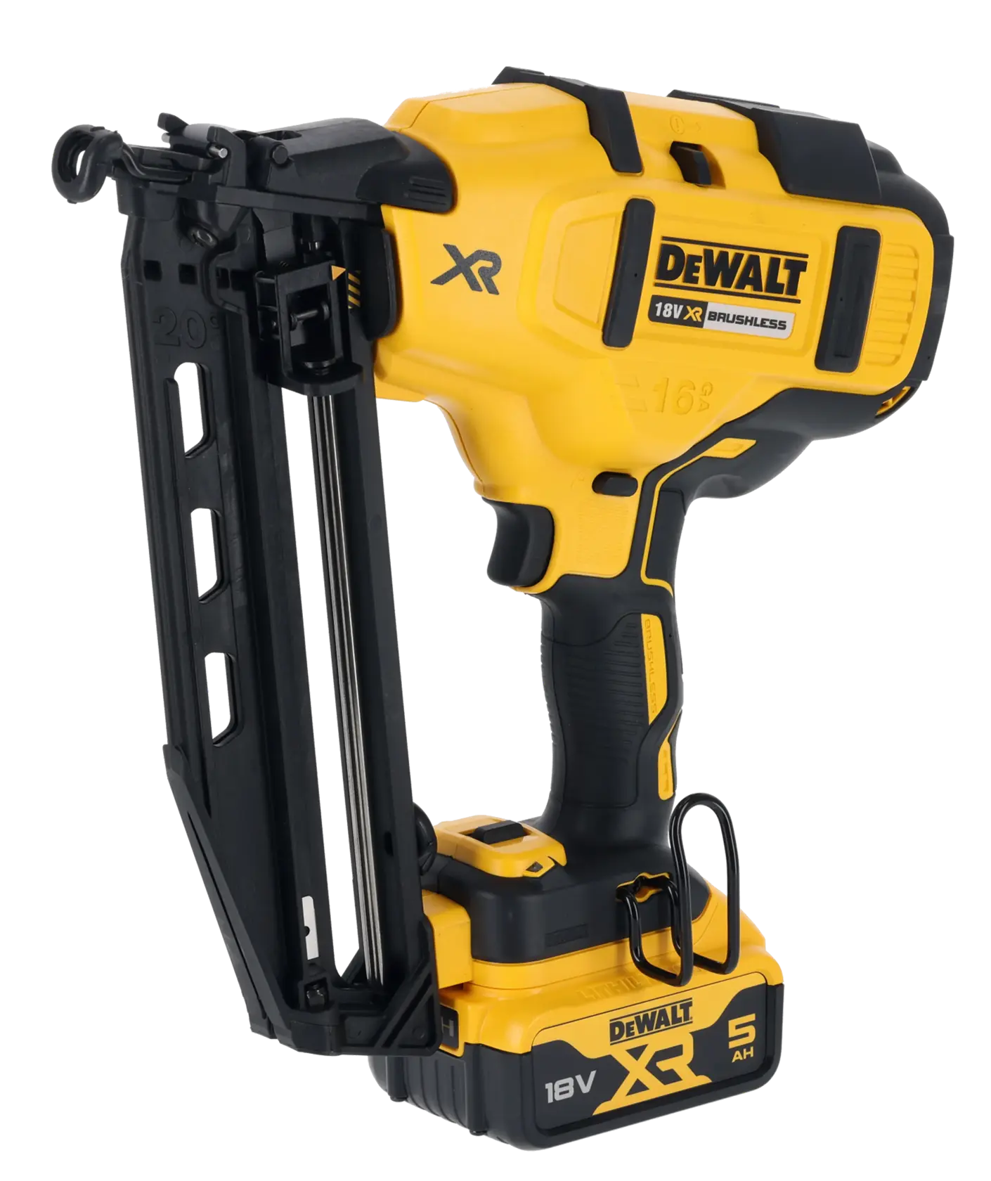 18V XR® Brushless Second Fix Nailer (2 X 5 Ah) (16 Gauge)
