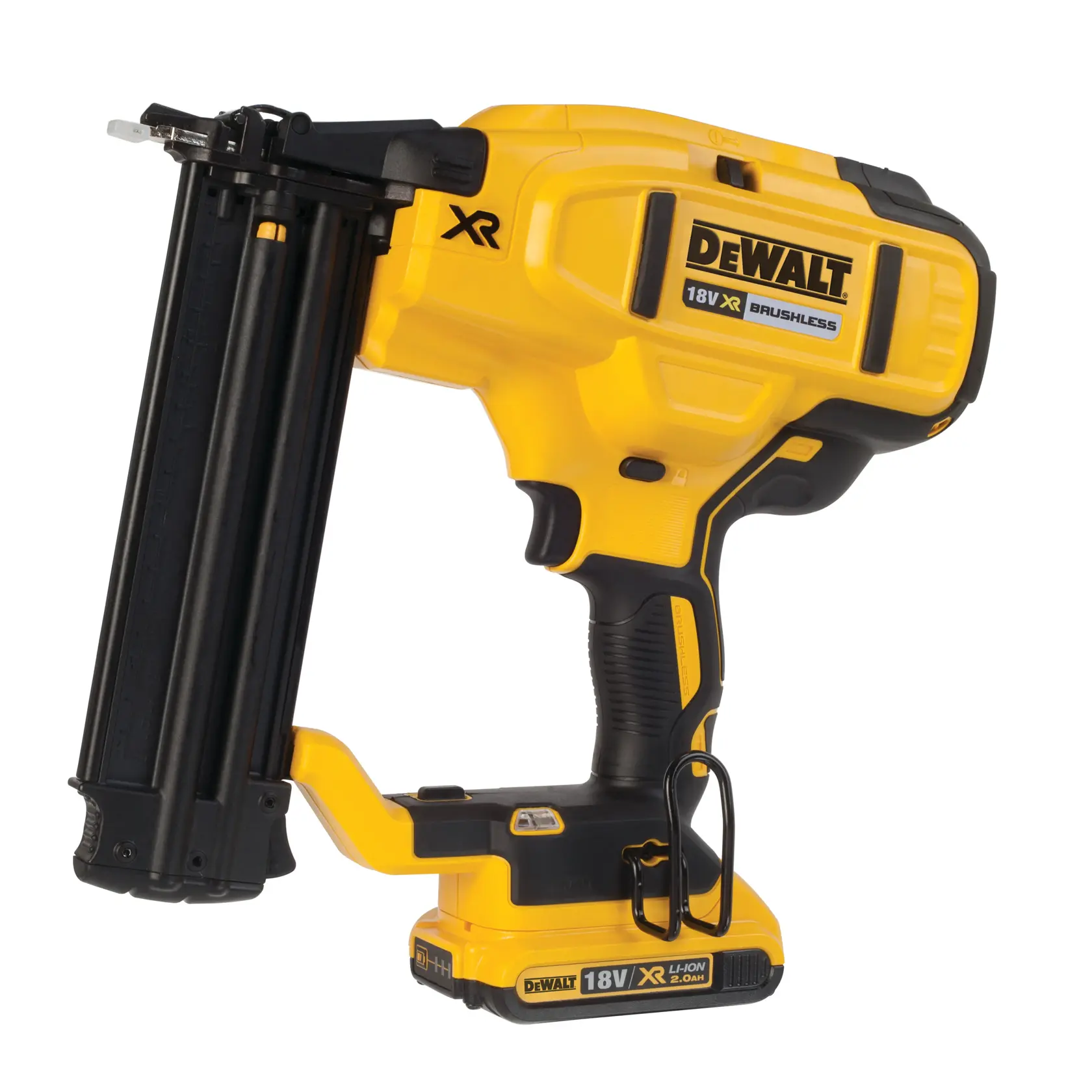 18V XR® Brushless Second Fix Nailer (2 X 2 Ah) (18 Gauge)