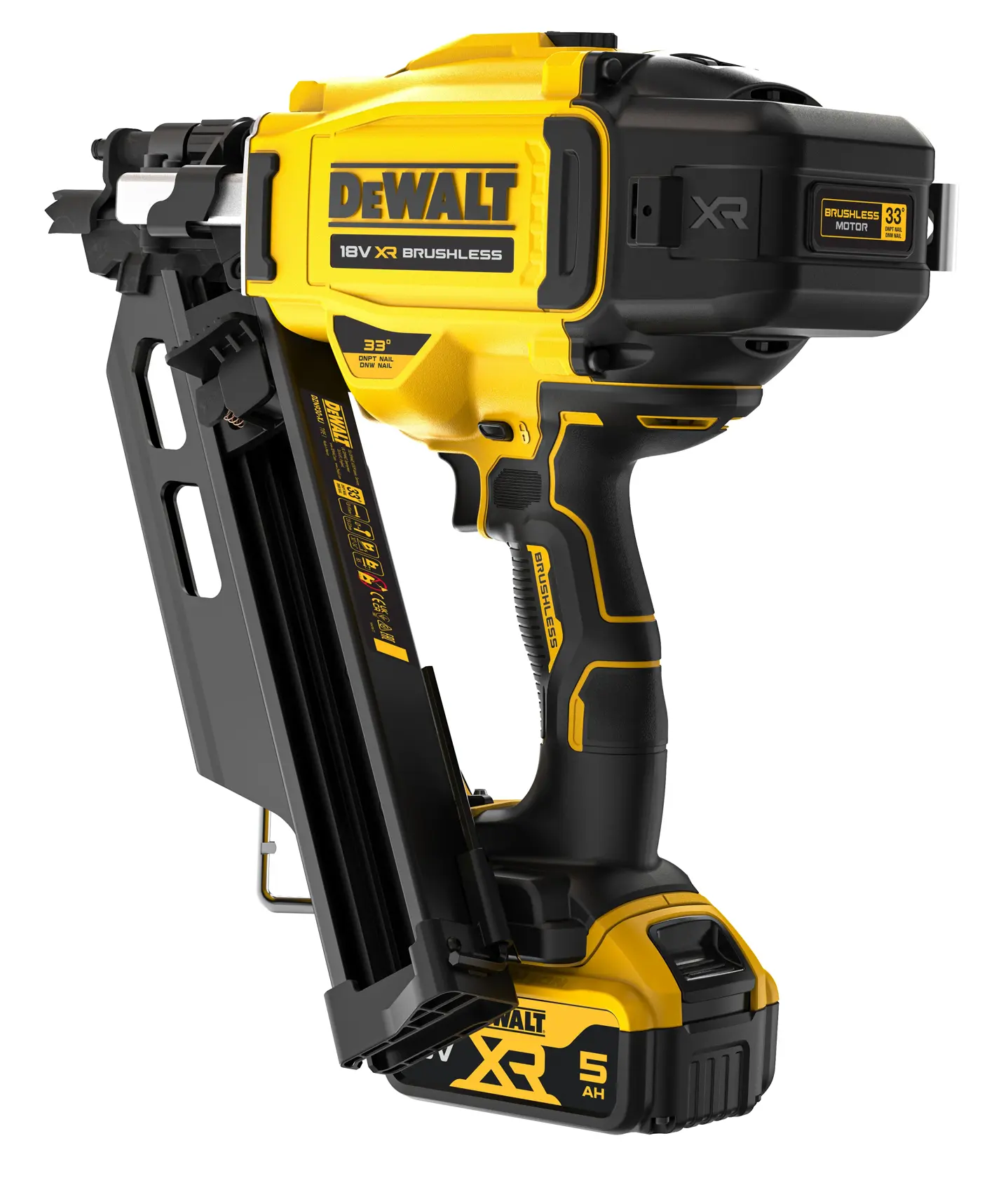 18V XR® Brushless Next Gen Framing Nailer - 2 X 5AH