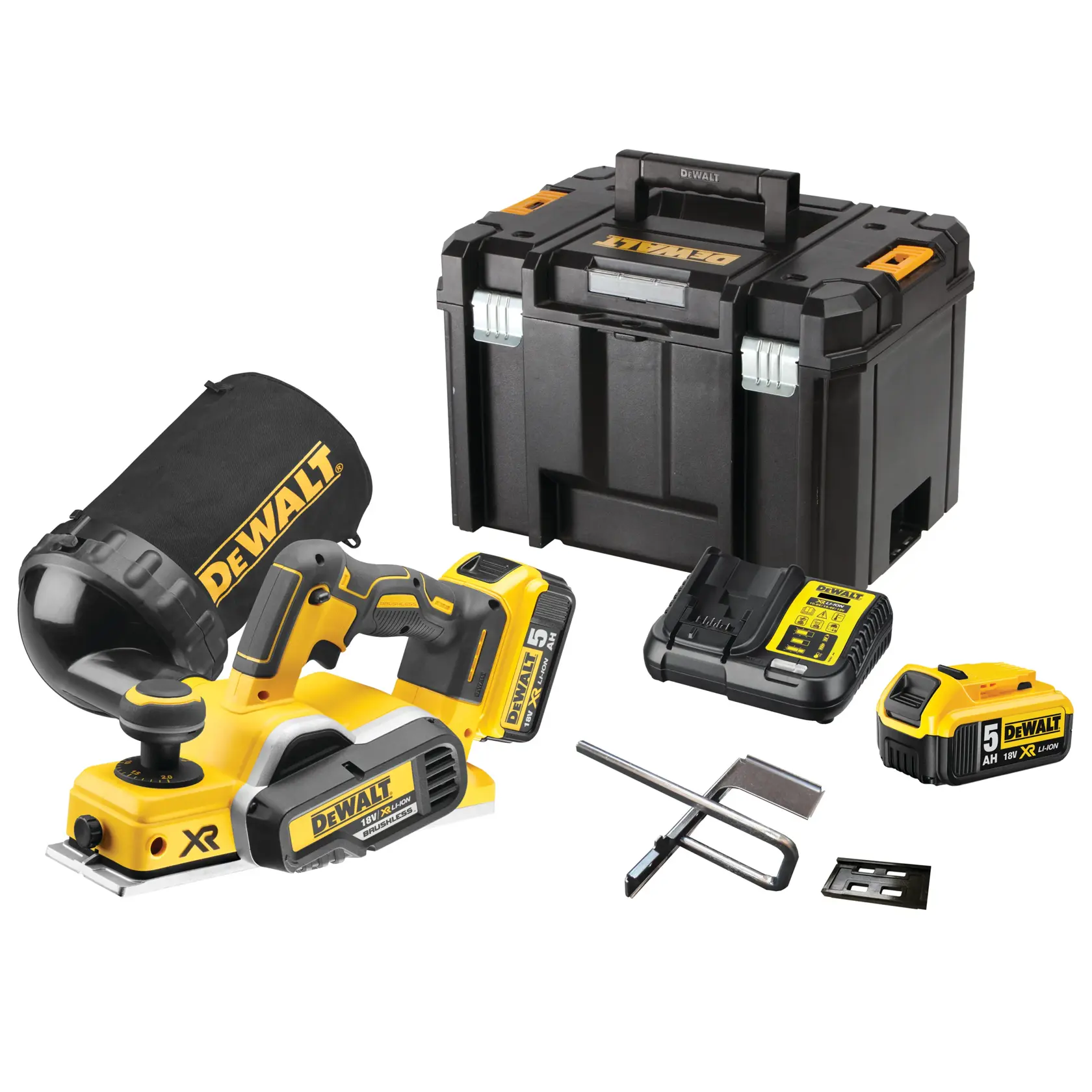18V XR® Brushless Planer - 2 X 5Ah