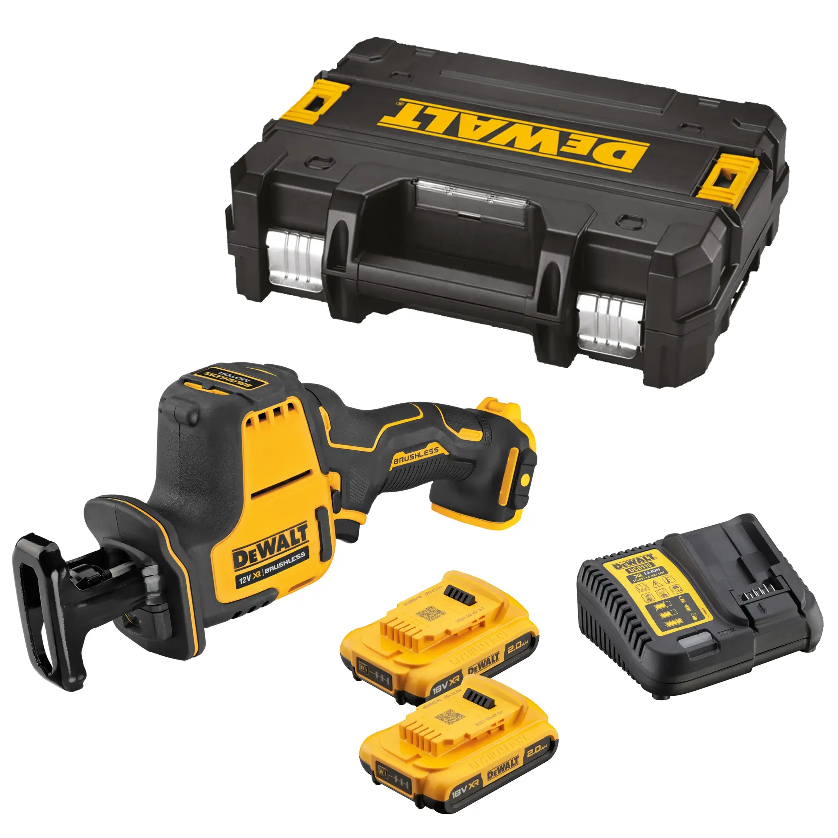 12V XR® Brushless Sub Compact Reciprocating Saw - 2 x 2Ah
