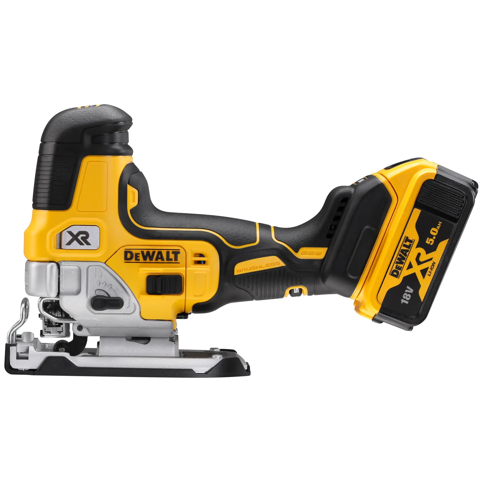 18V XR® Brushless Body Grip Jigsaw (2 X 5 Ah)