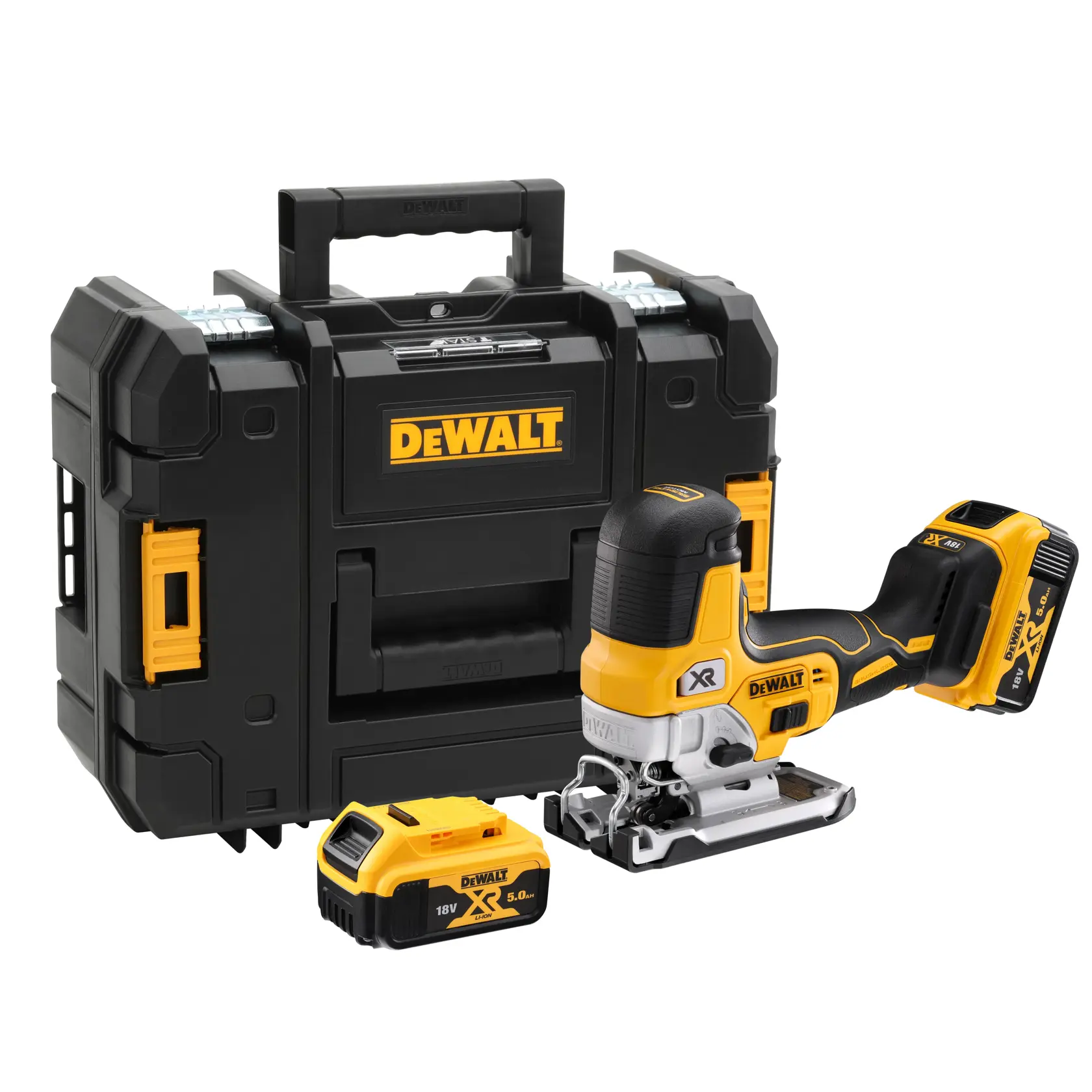 18V XR® Brushless Body Grip Jigsaw (2 X 5 Ah)