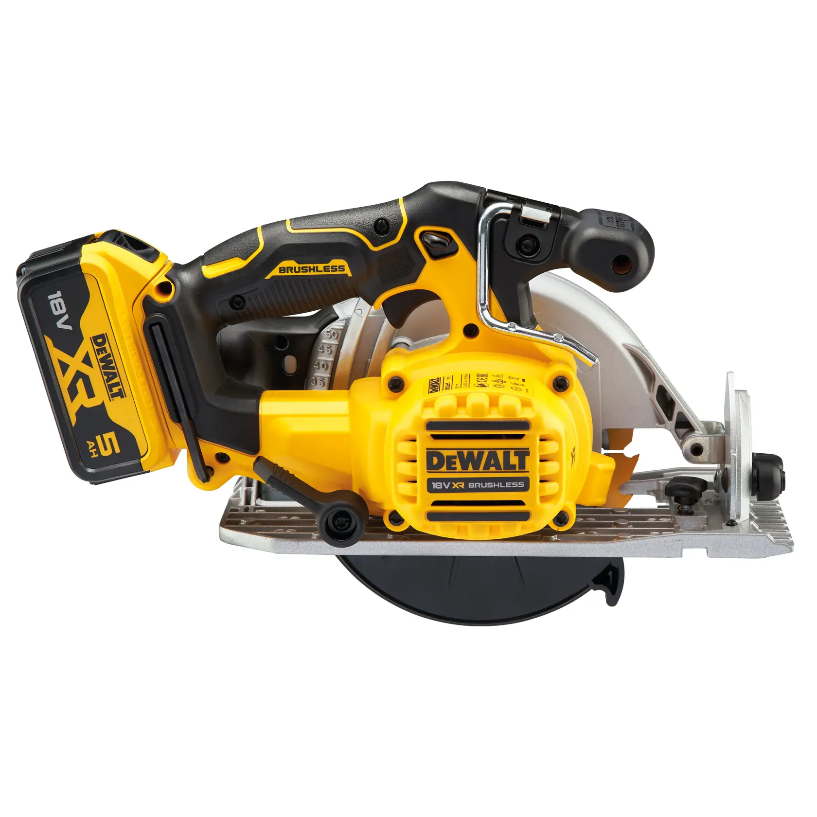 18V XR® Brushless 165 mm Circular Saw - 2 x 5 Ah