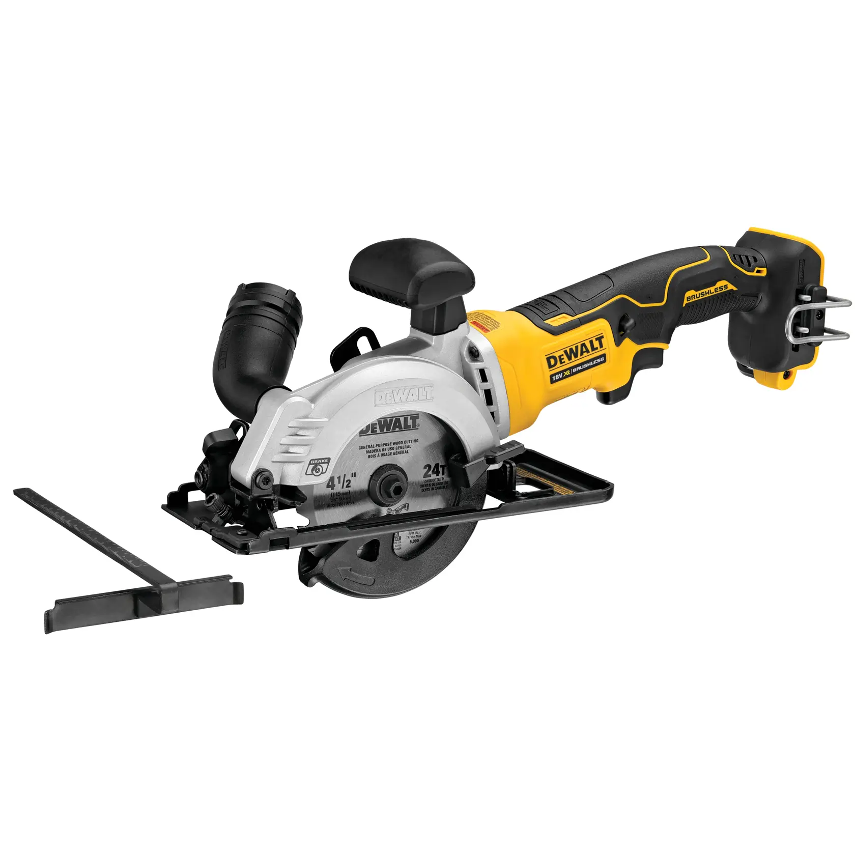18V XR® Brushless 115 mm Compact Circular Saw - Tool Only