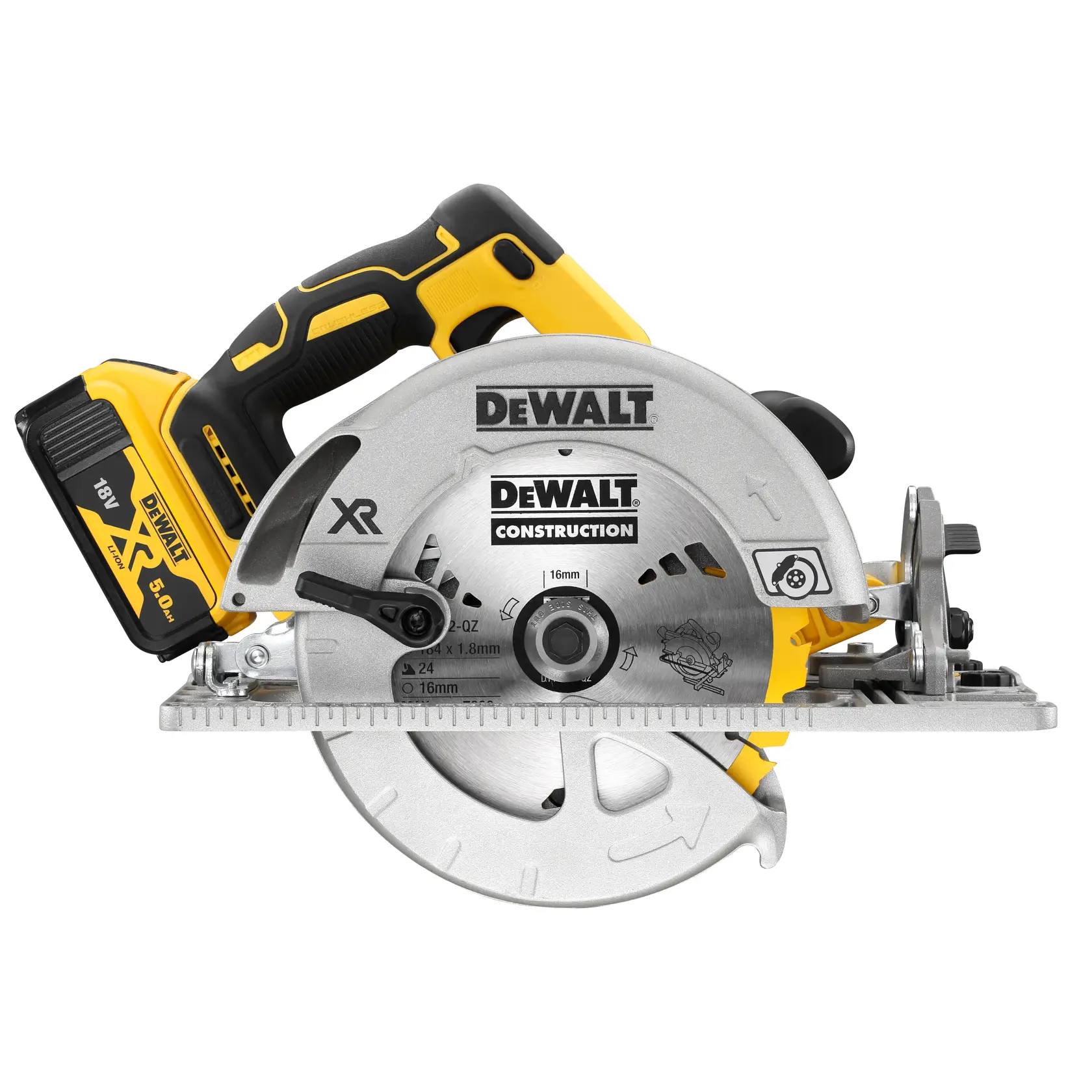 18V XR® Brushless 184mm Rail Compatible Circular Saw